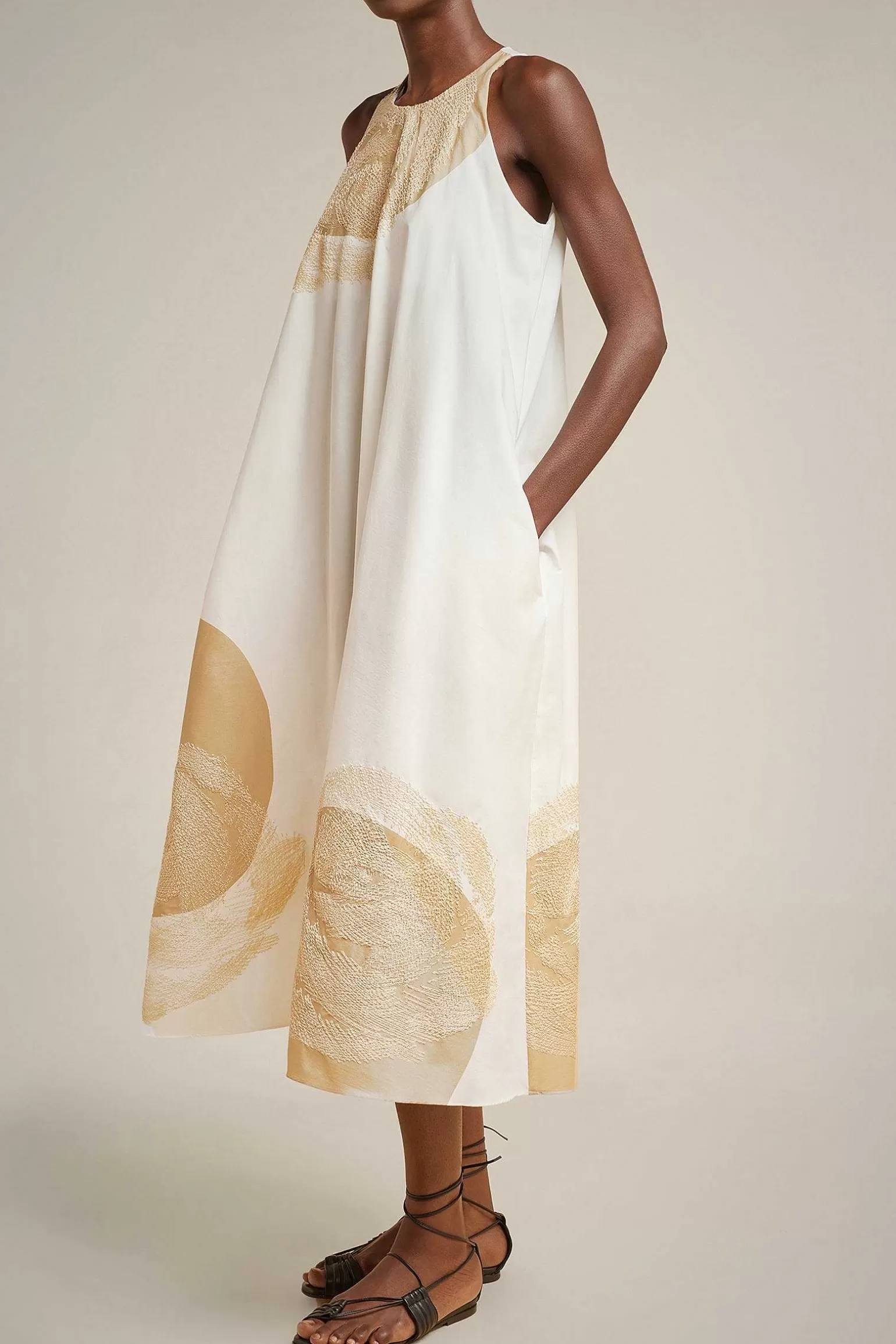 Shop Liviana conti Abito Pois Bianco/Calce