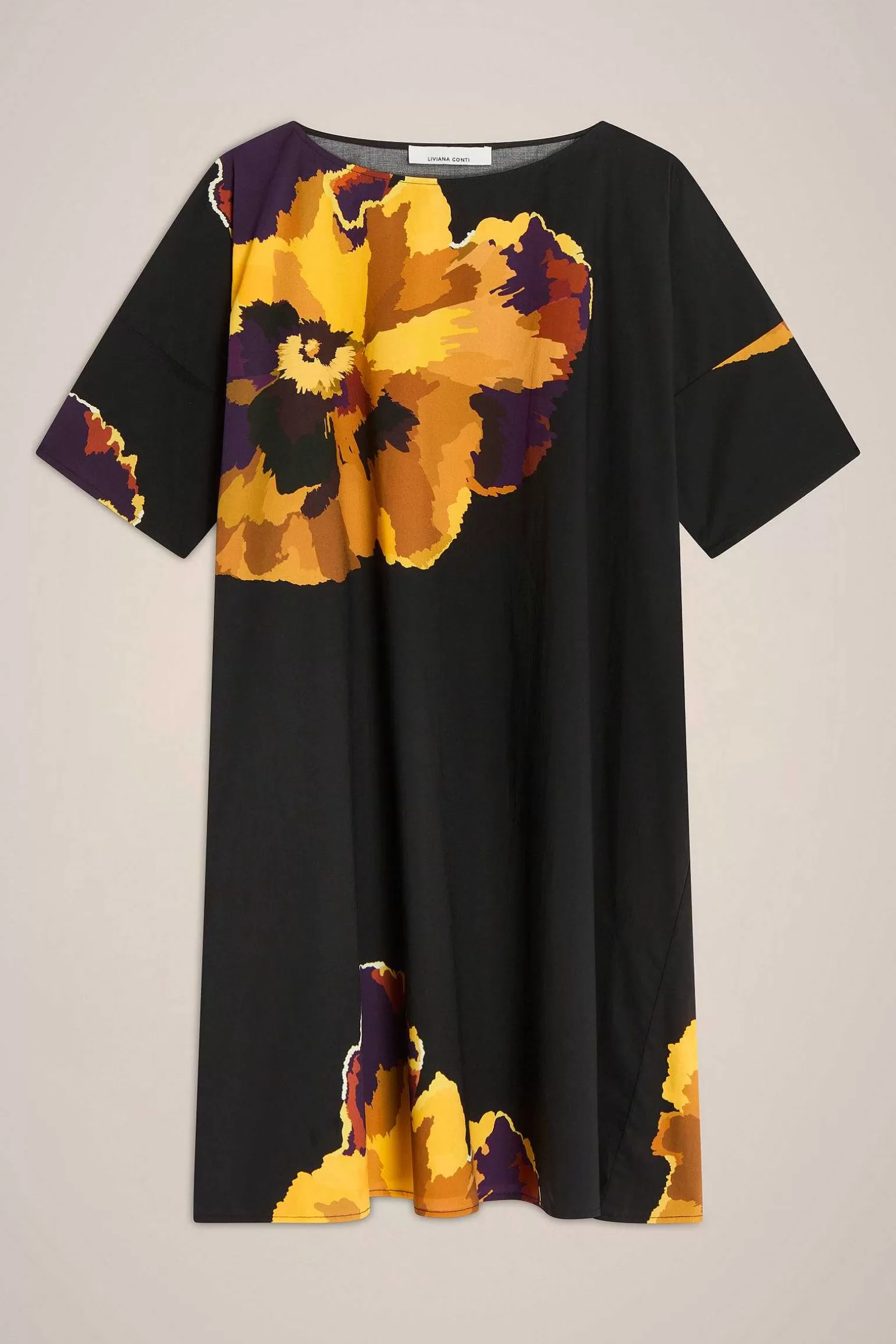 Shop Liviana conti Abito Viola Tricolor | Check Nocciolata