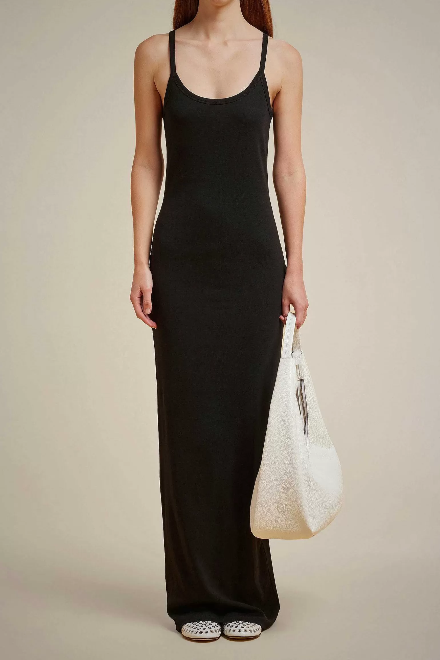 Shop Liviana conti Abito Grigio Chiaro Melang | Nero