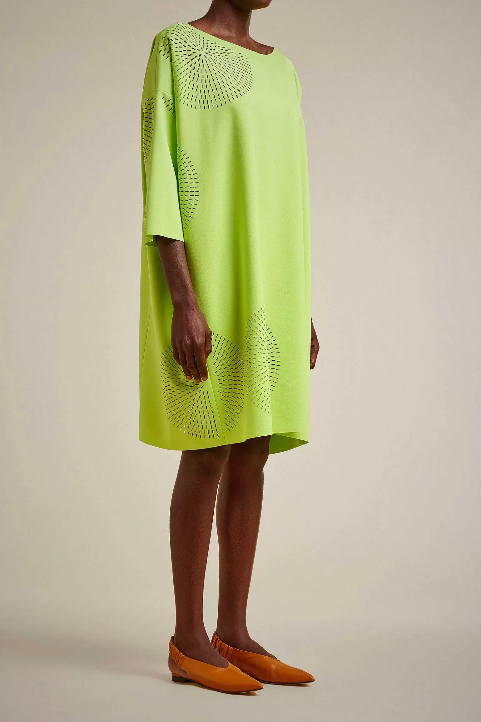 Fashion Liviana conti Abito Notte | Cyber Lime | Nero