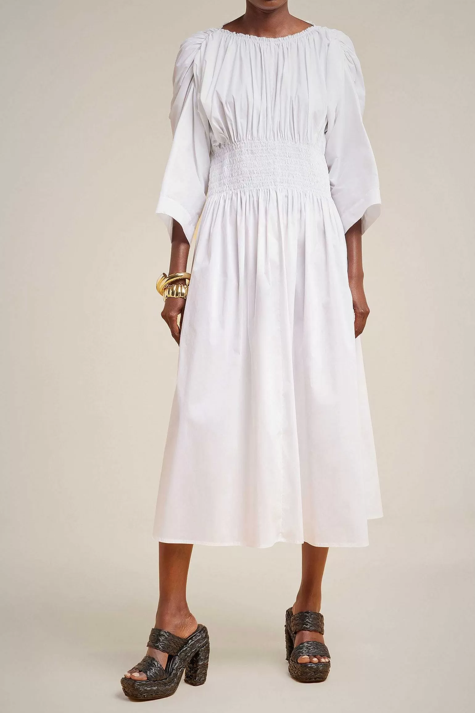 Best Sale Liviana conti Abito Arricci Bianco