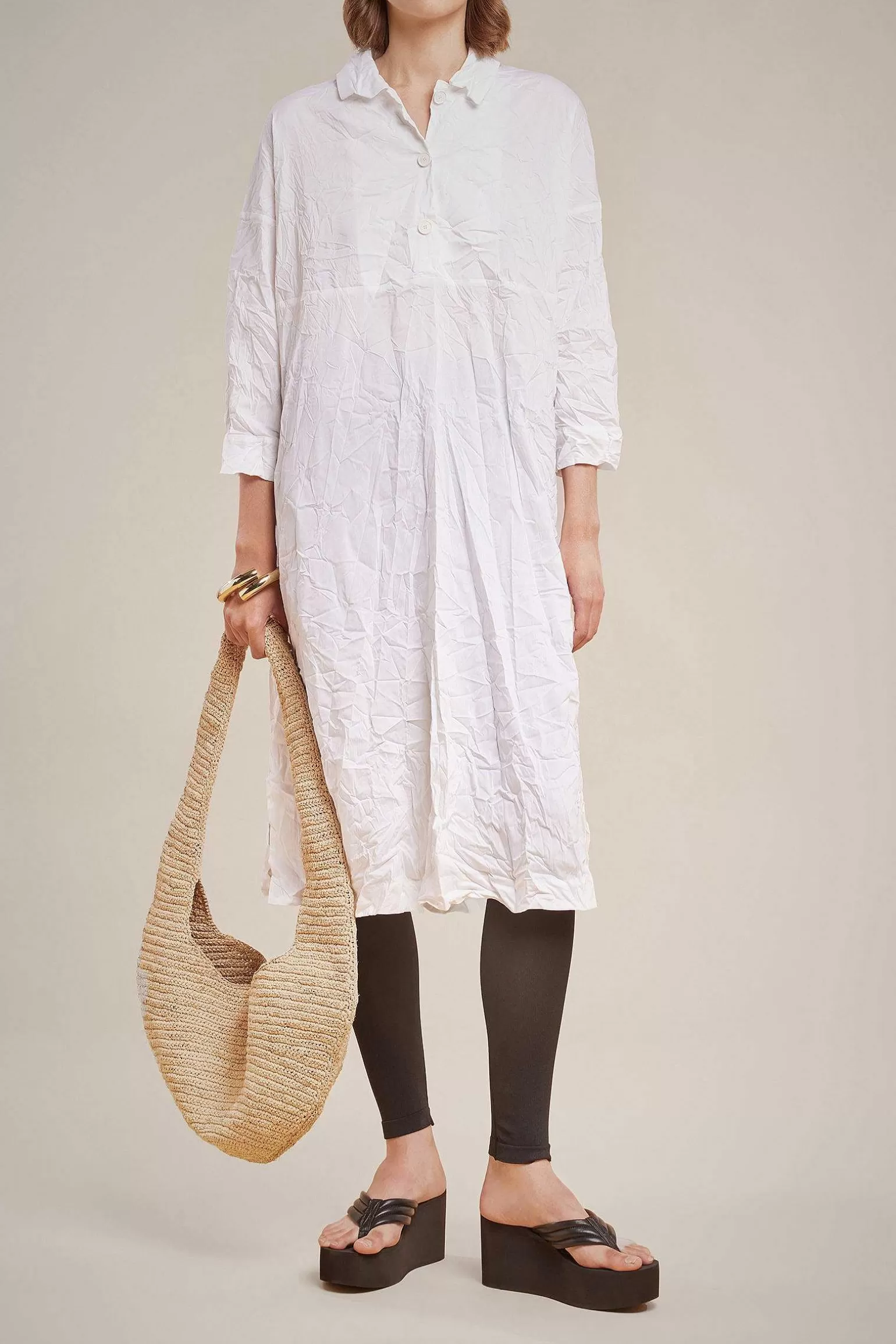 Best Liviana conti Abito Collo Camicia Bianco | Notte | Bosco | Nero