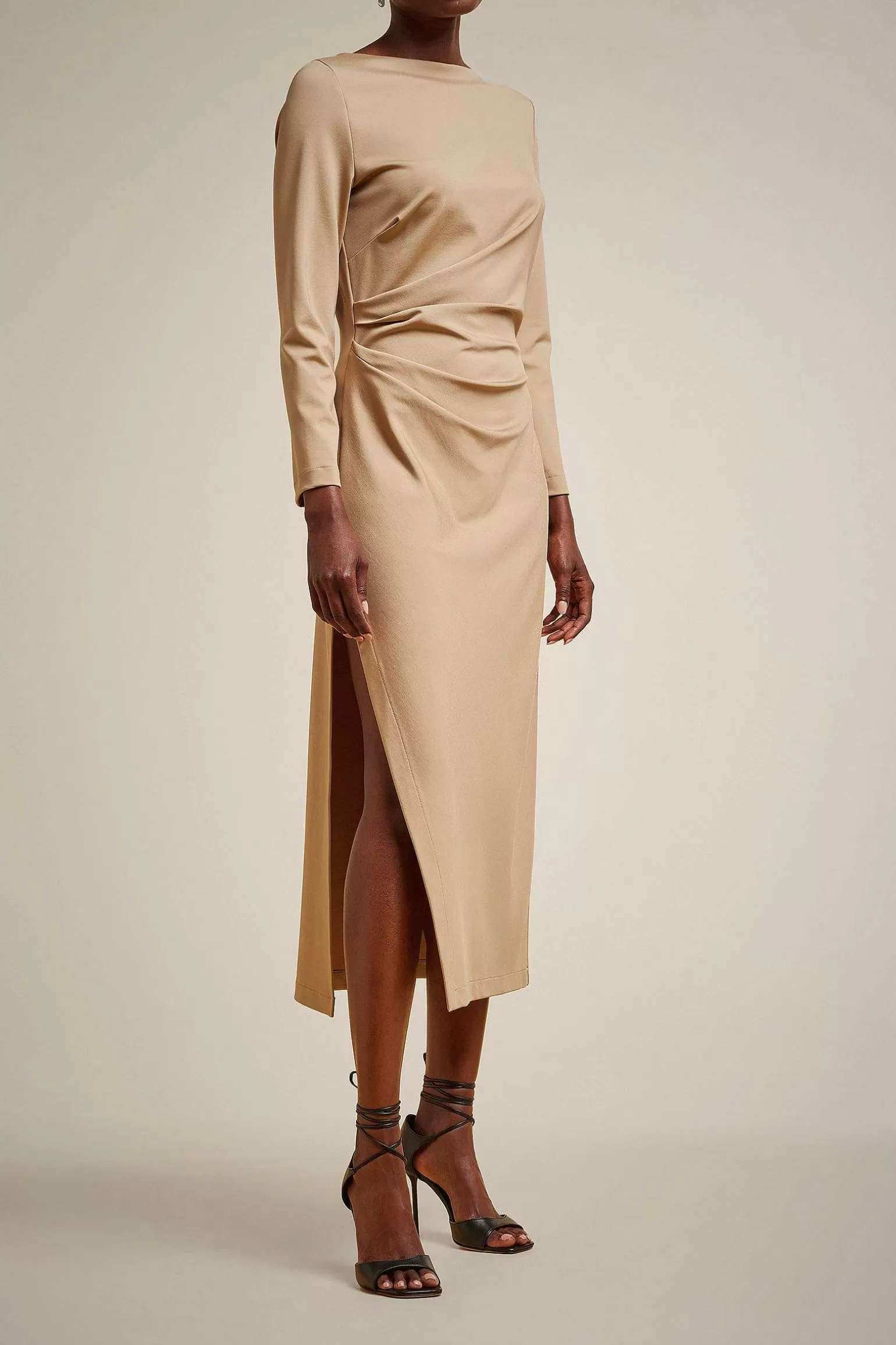 Fashion Liviana conti Abito Con Spacco Argilla