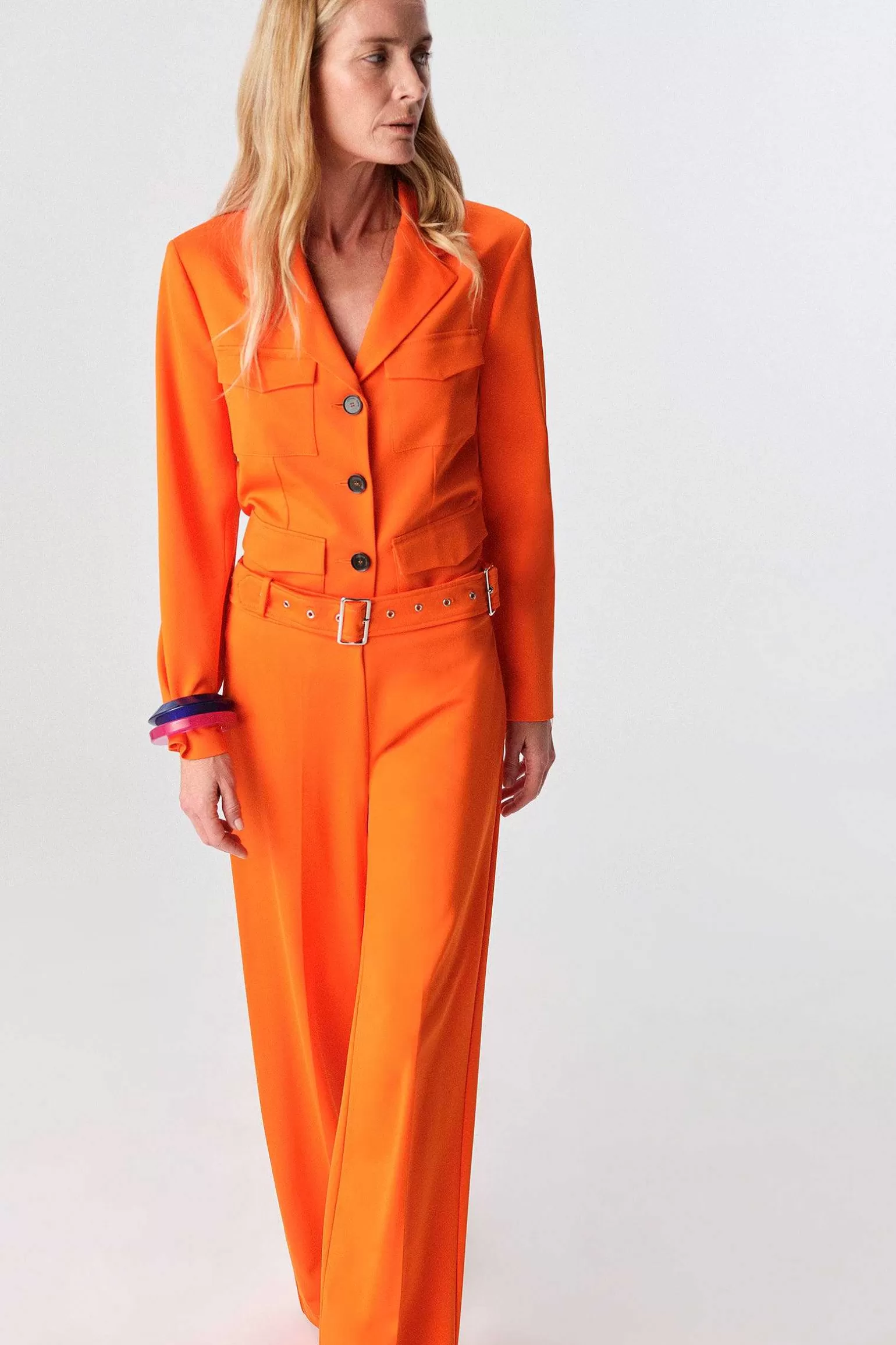 Outlet Liviana conti Blazer Monopetto Mandarino | Nero