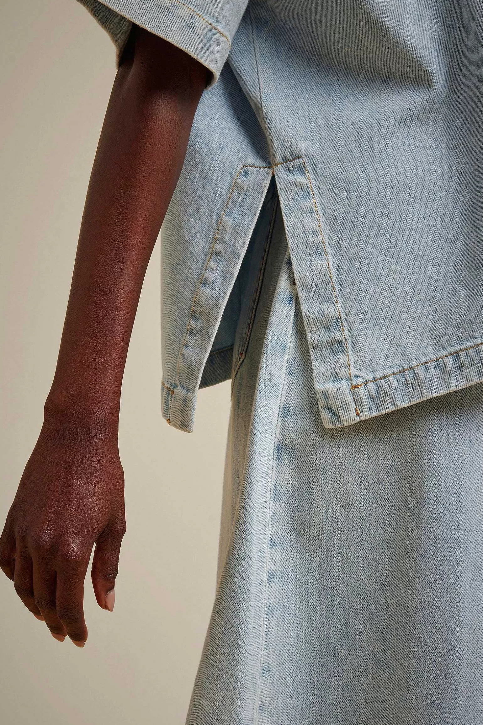 Best Liviana conti Blusa Denim Light Blue