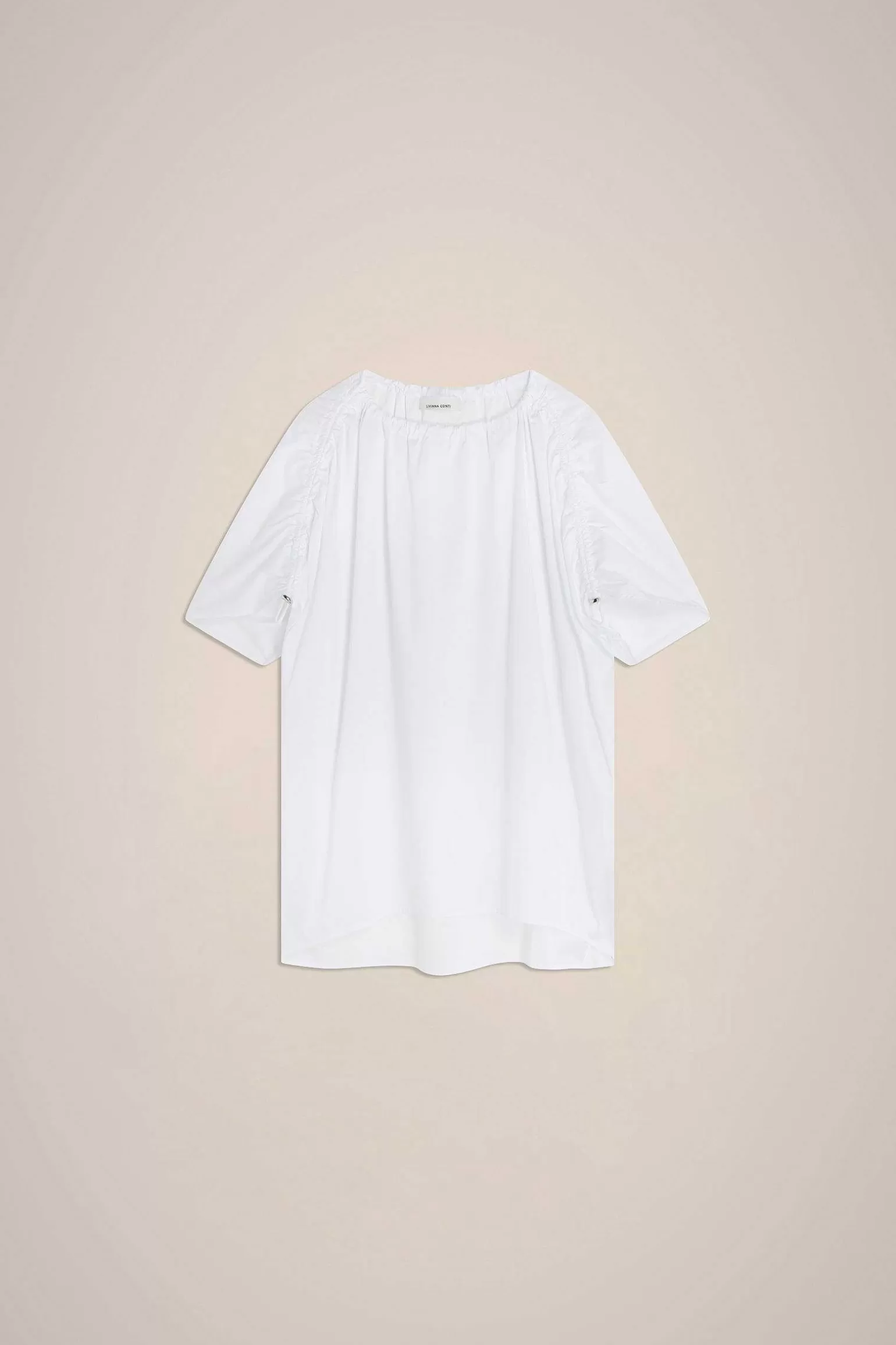 Sale Liviana conti Blusa A Uovo Bianco | Ossido | Nero