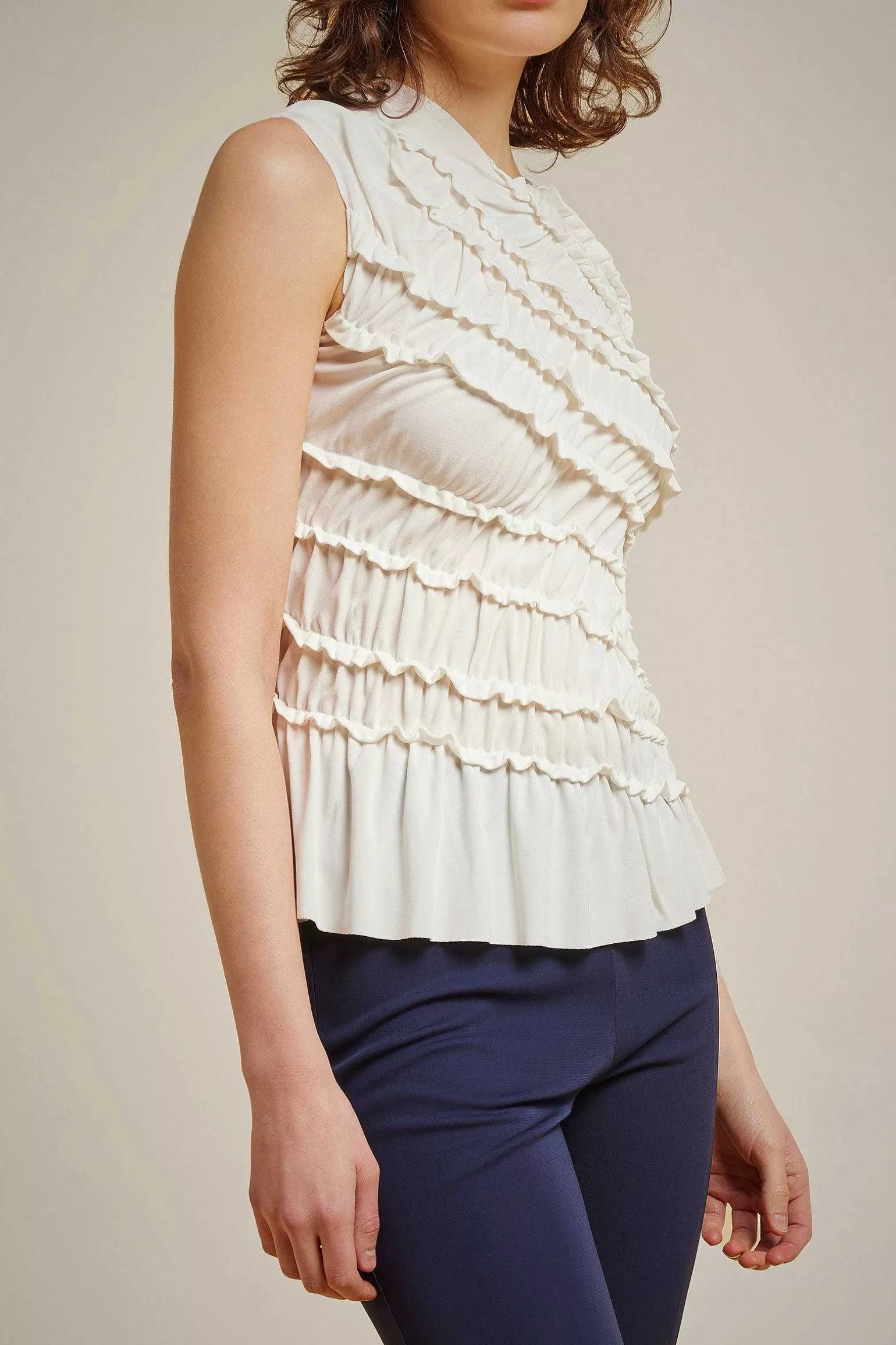 Online Liviana conti Blusa Arricciata Pomice