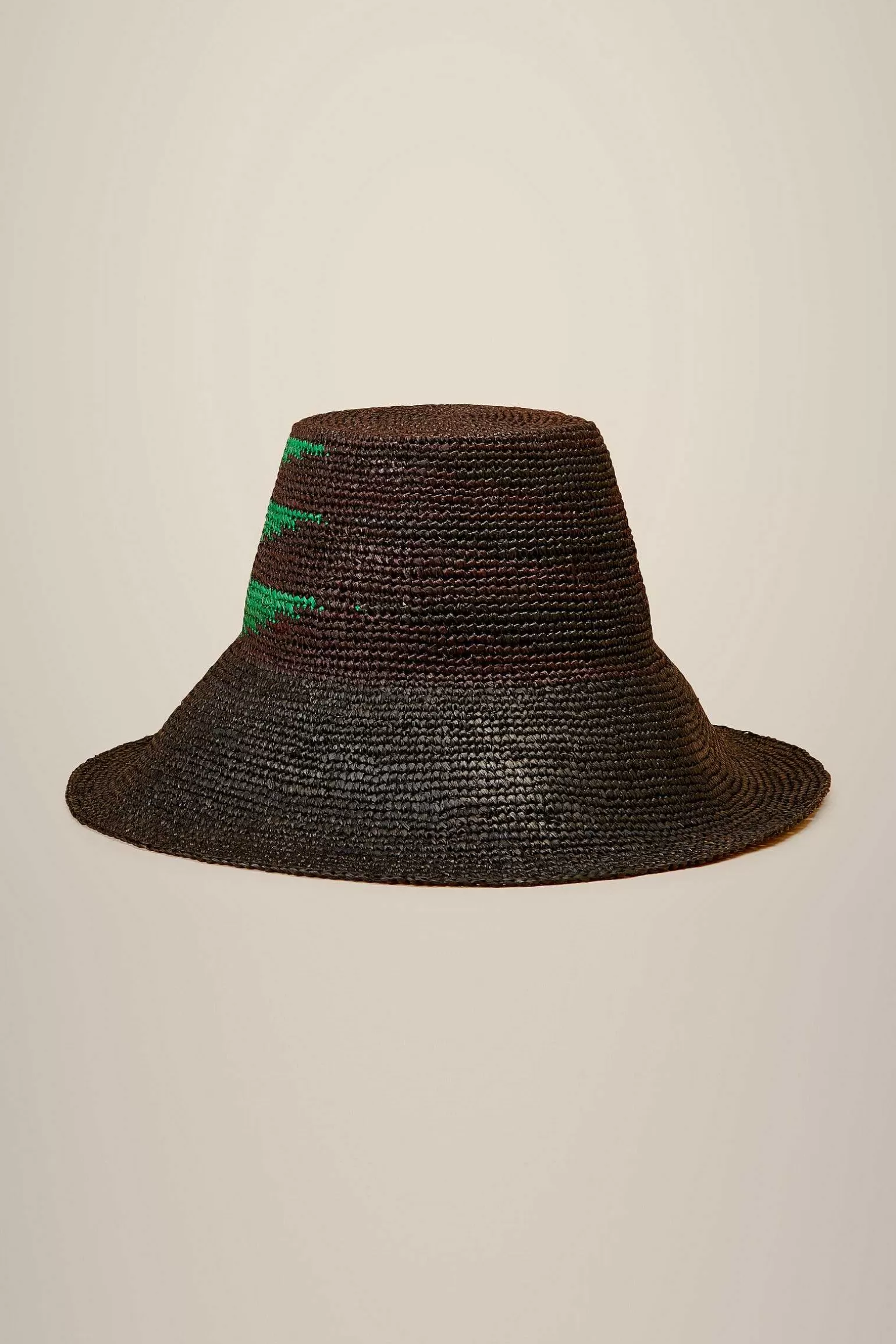 Fashion Liviana conti Bucket Rafia Nero/Moro/Aloe