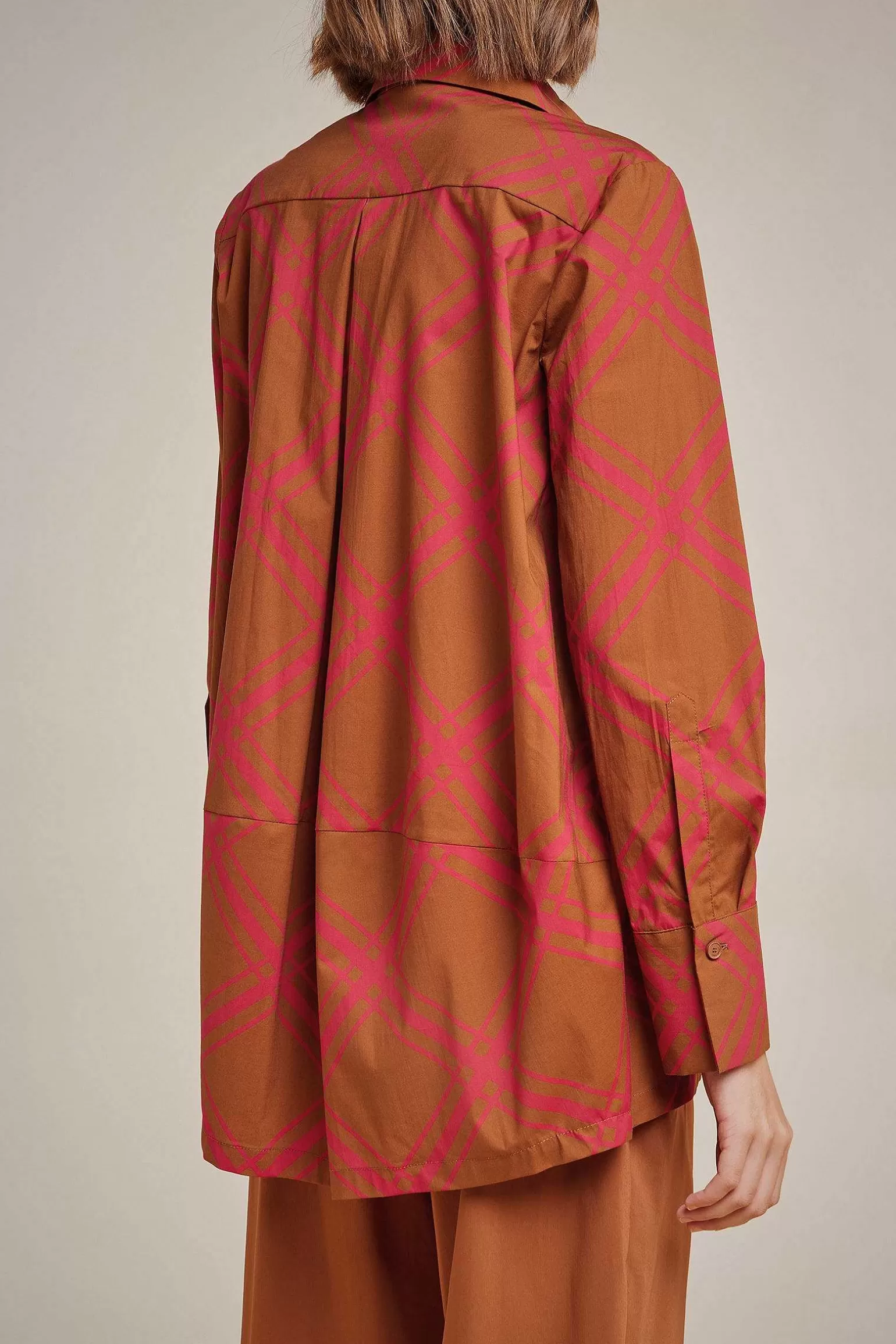 New Liviana conti Camicia Check Nocciolata