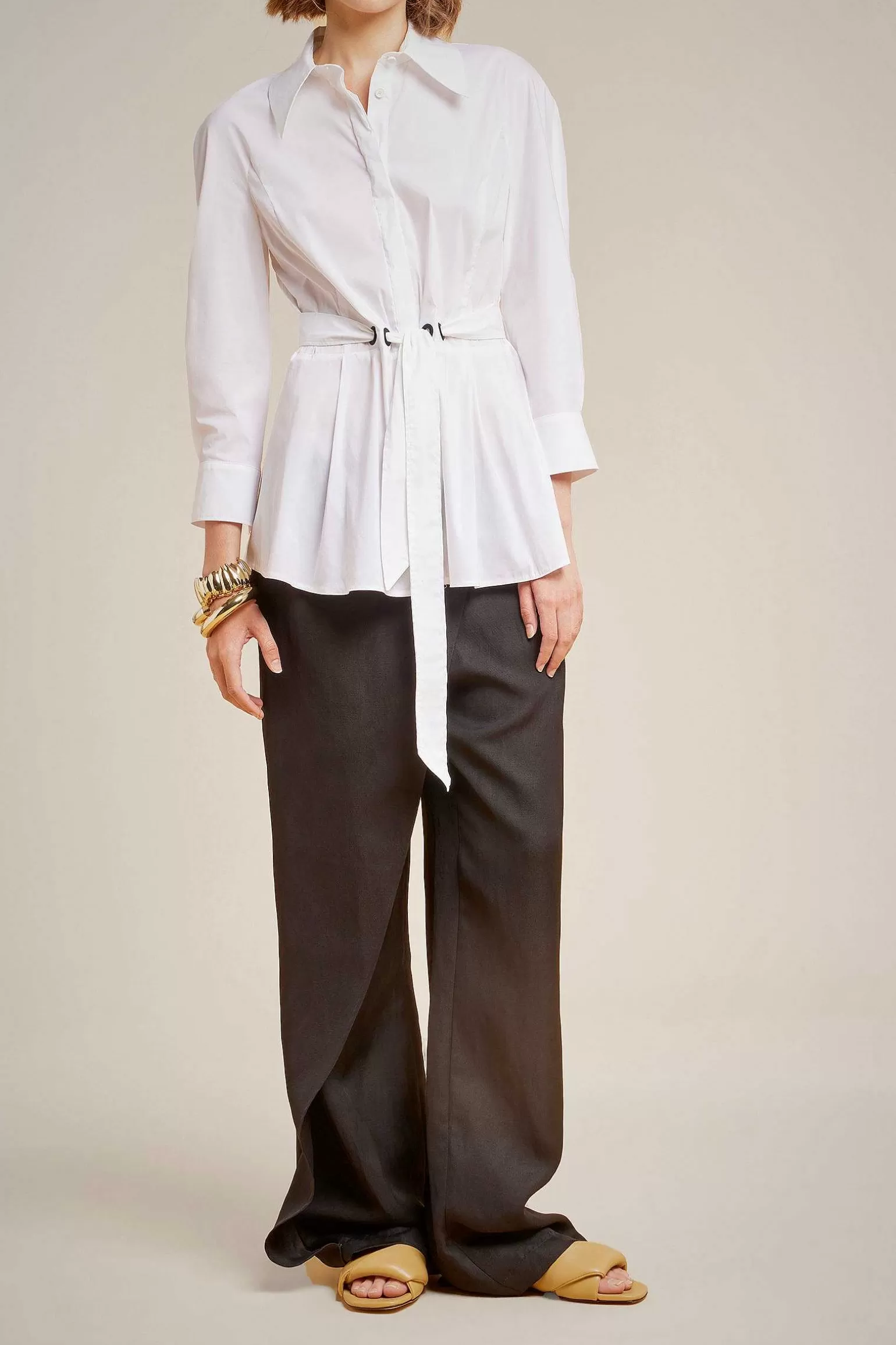 Outlet Liviana conti Camicia Con Fiocco Bianco | Notte