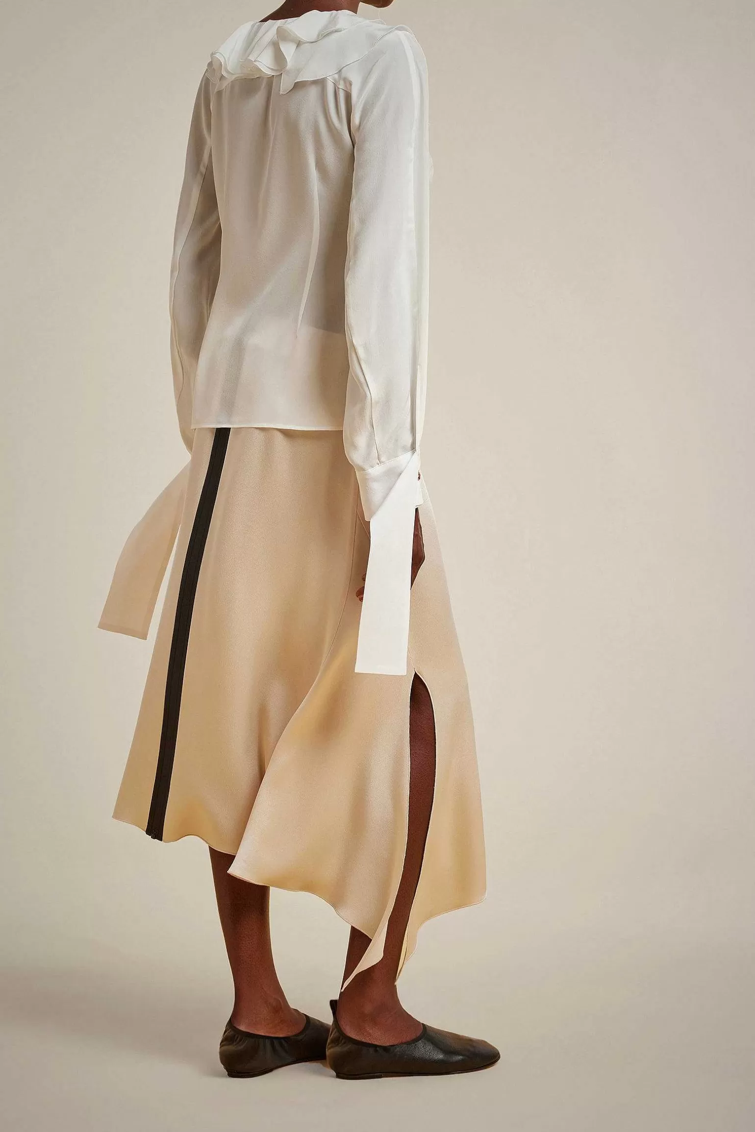Outlet Liviana conti Camicia Con Volant Pomice