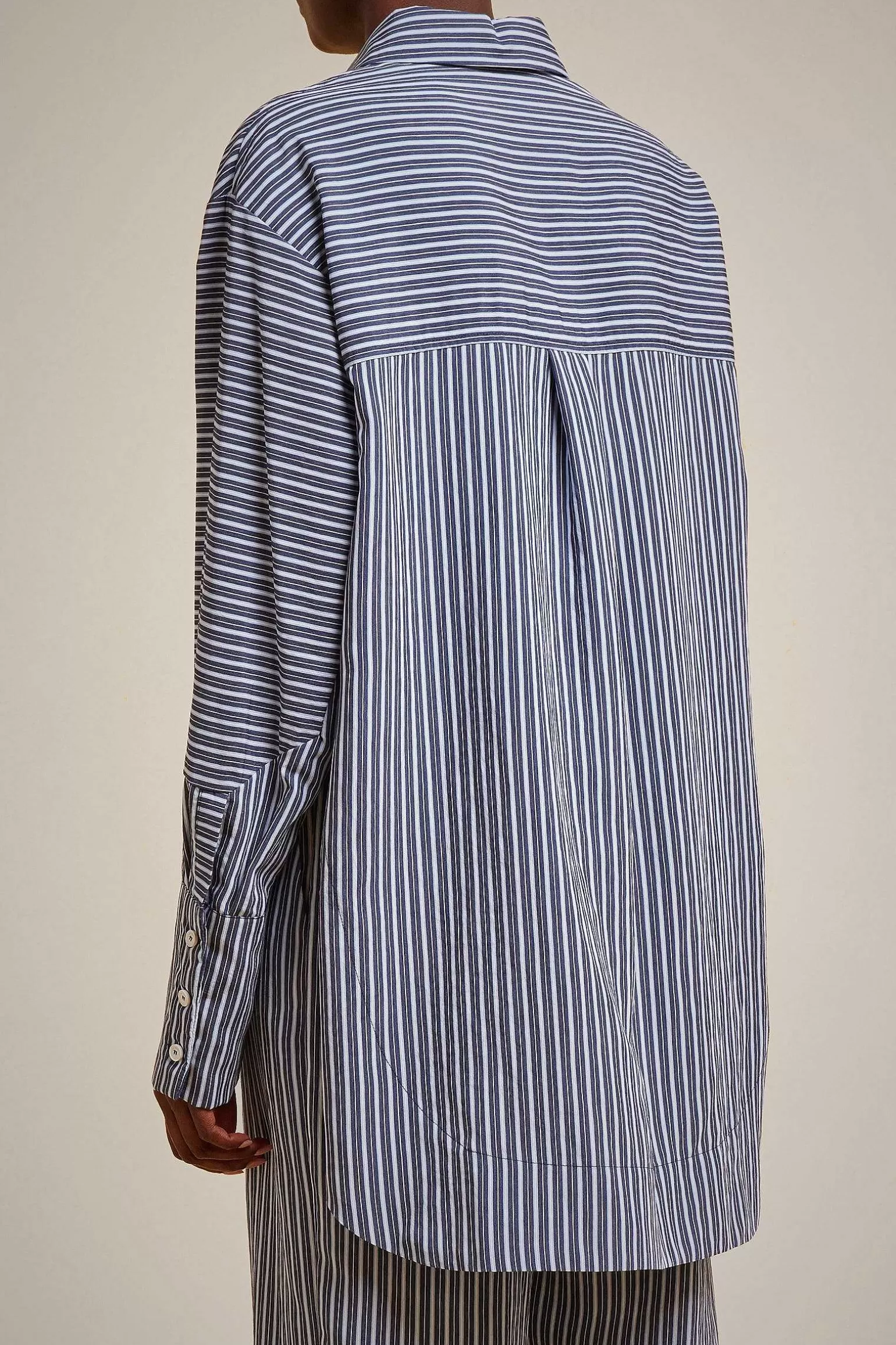 Clearance Liviana conti Camicia Slim Riga Blu/Azzurra