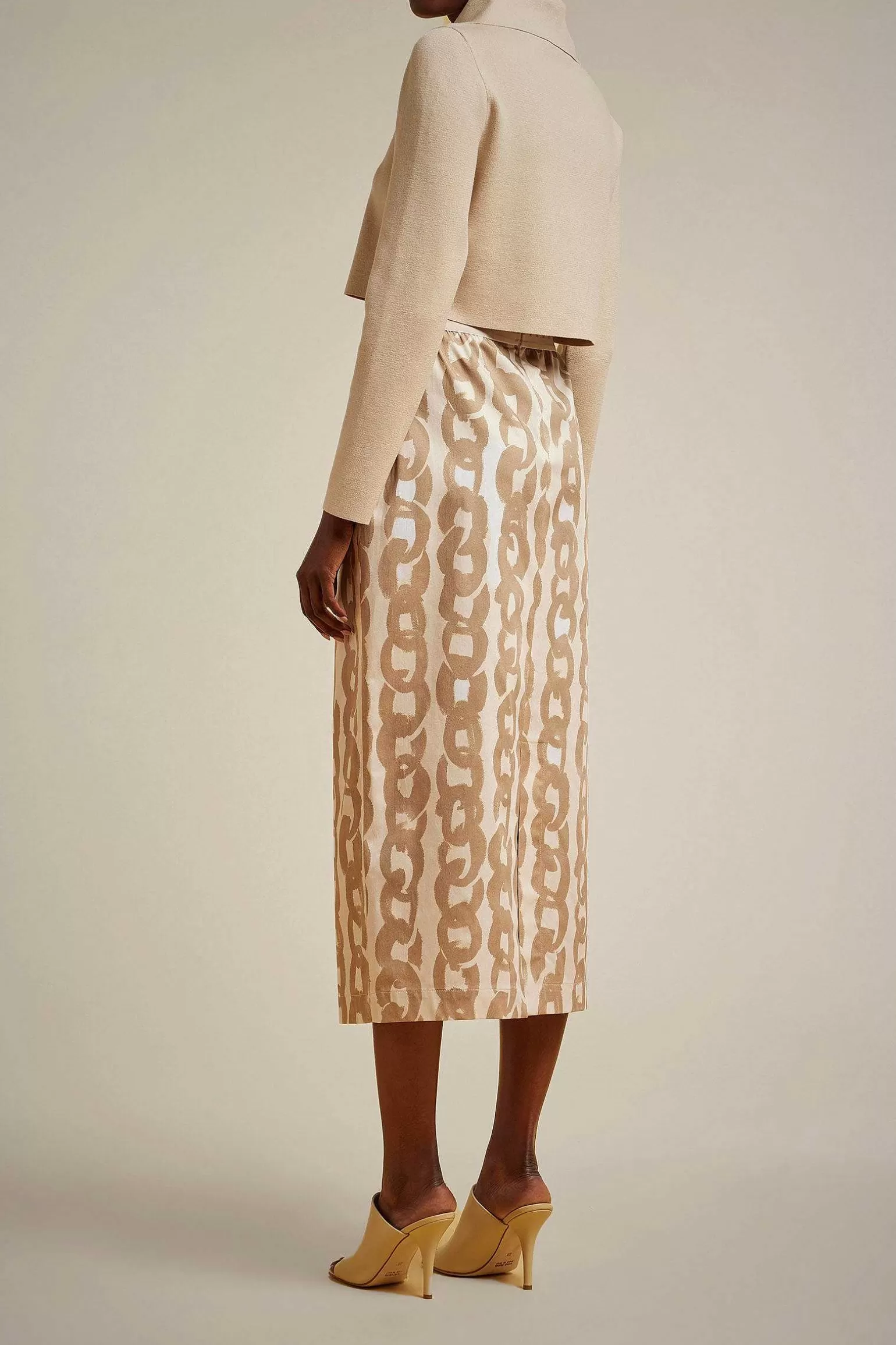 Outlet Liviana conti Cardigan Con Zip Latte D'Avena