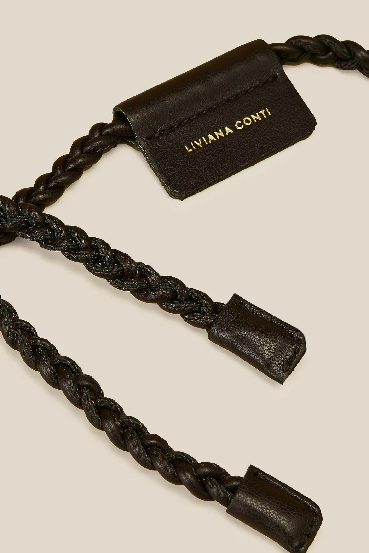 New Liviana conti Cintura A Treccia Nero
