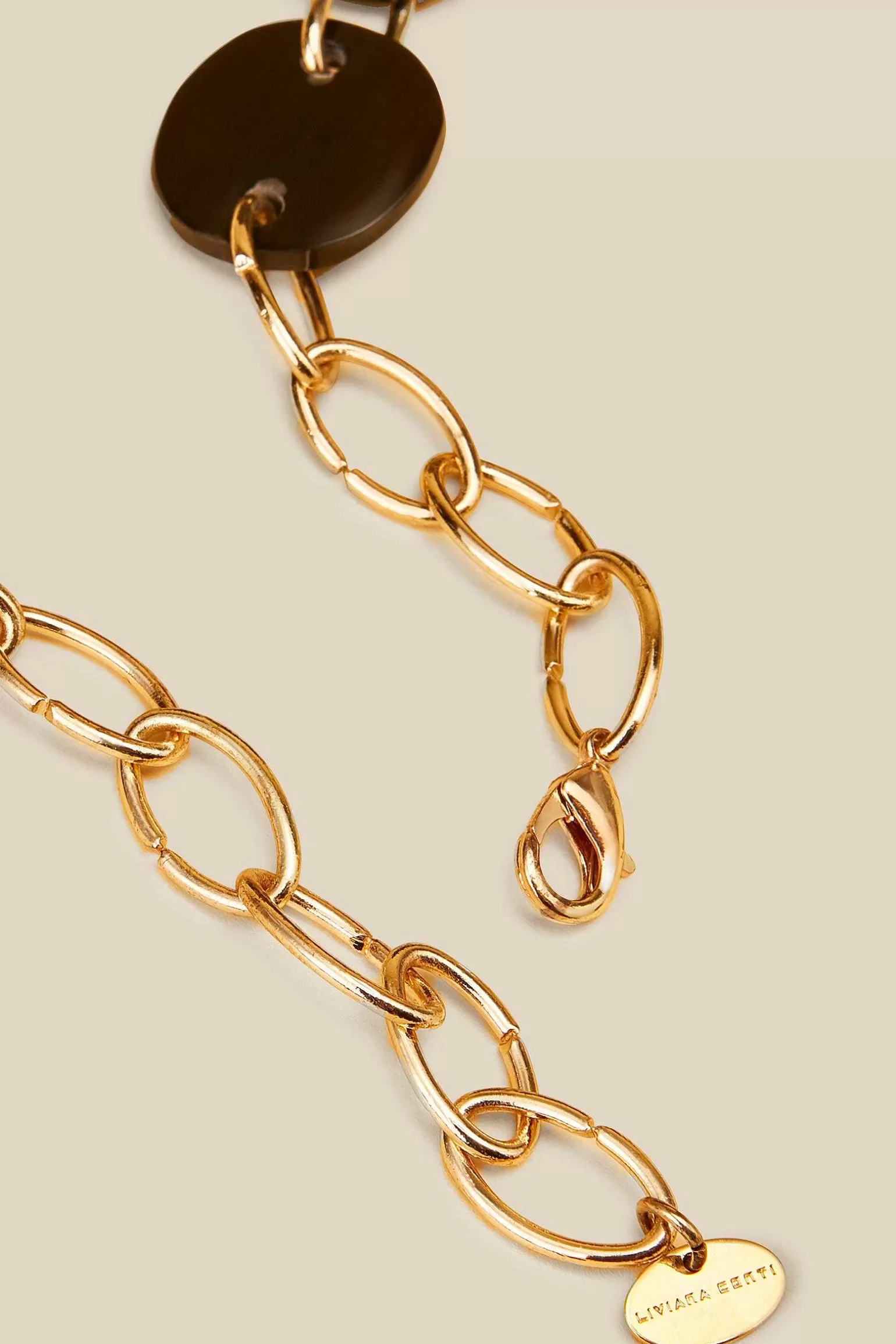 Best Sale Liviana conti Collana Comp.Ovali Natural Horn