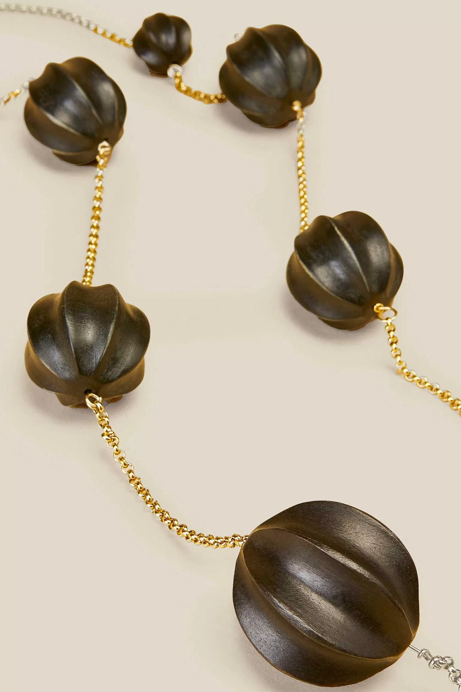 New Liviana conti Collana Lunga Ebano/Oro