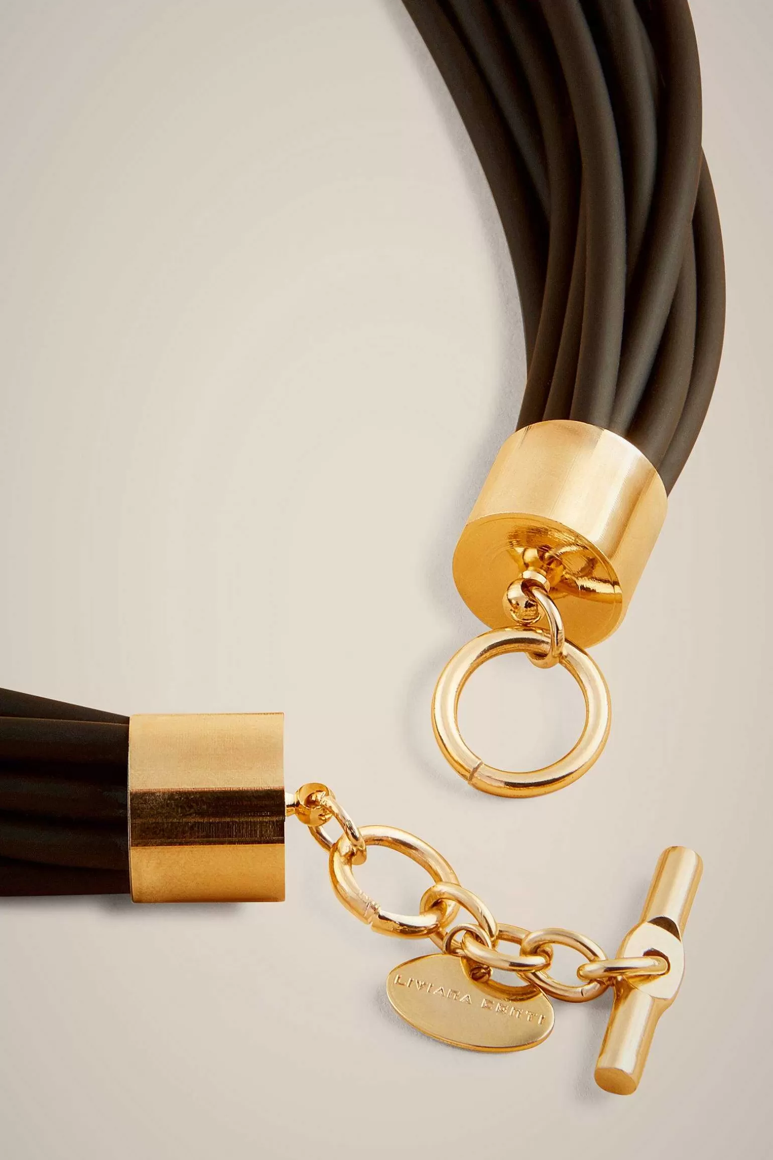 Discount Liviana conti Collana Lunga Nero/Oro