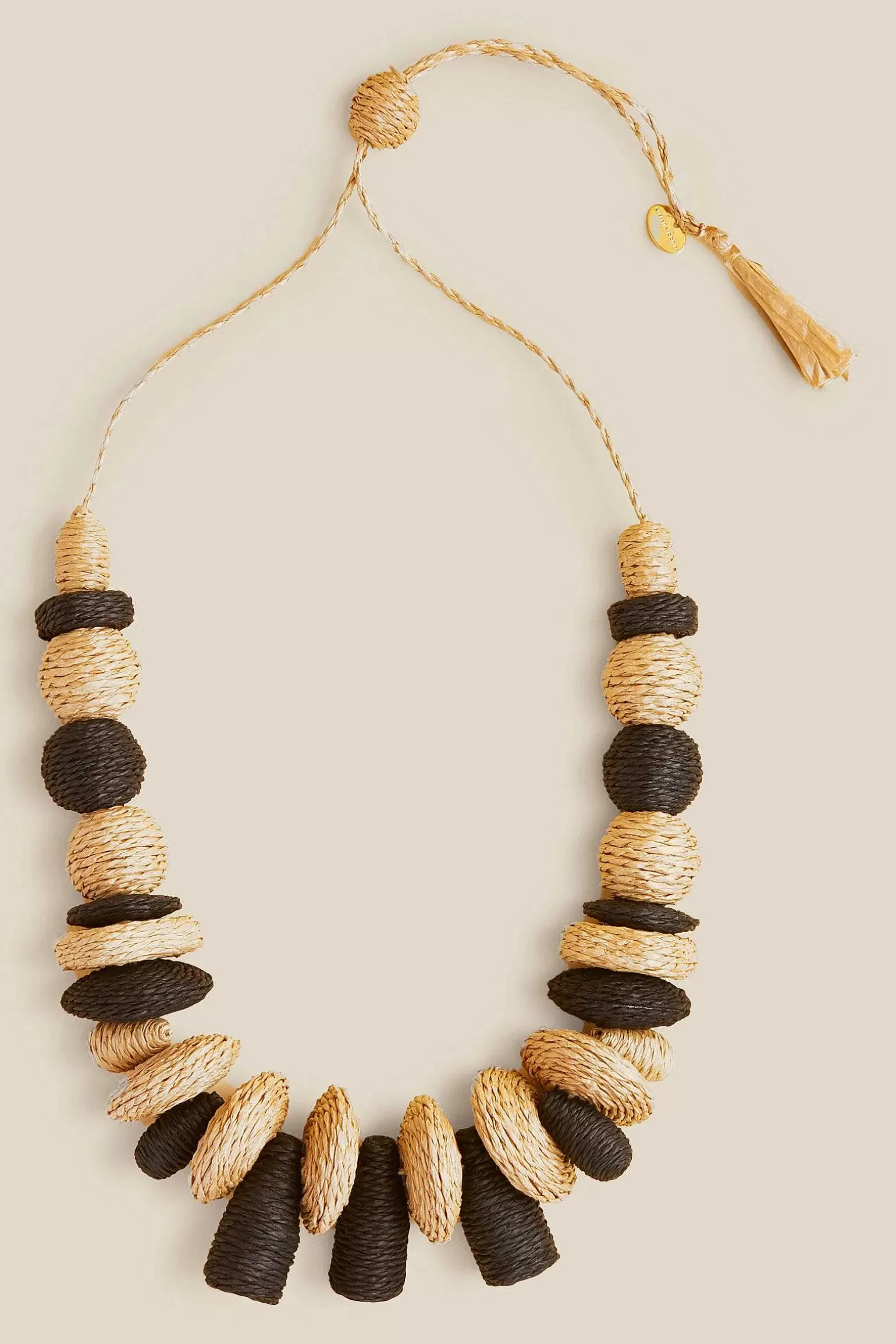 Cheap Liviana conti Collana Rafia Bicolo Miele/Nero