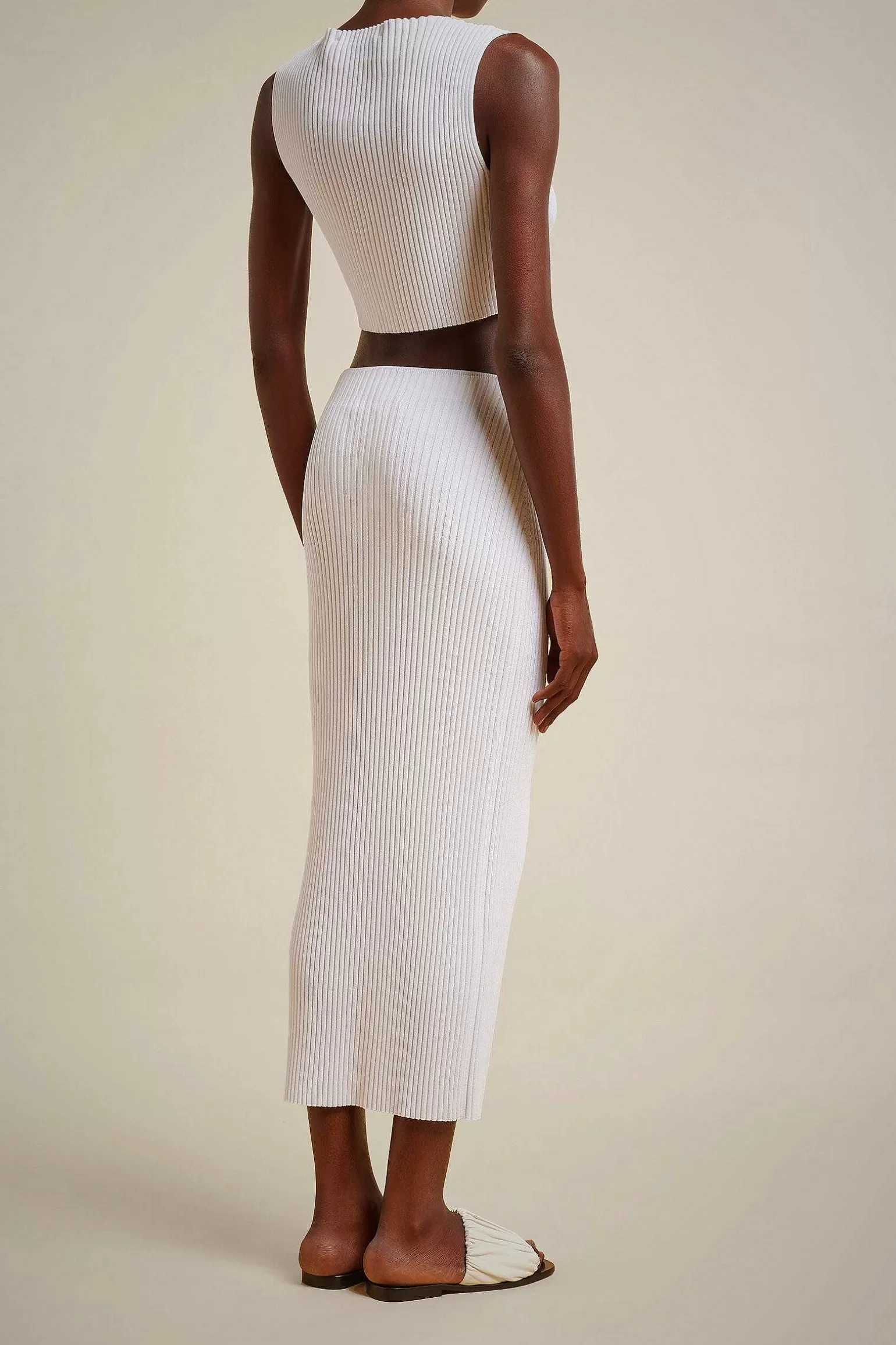 Fashion Liviana conti Crop Top Con Zip Bianco | Nero