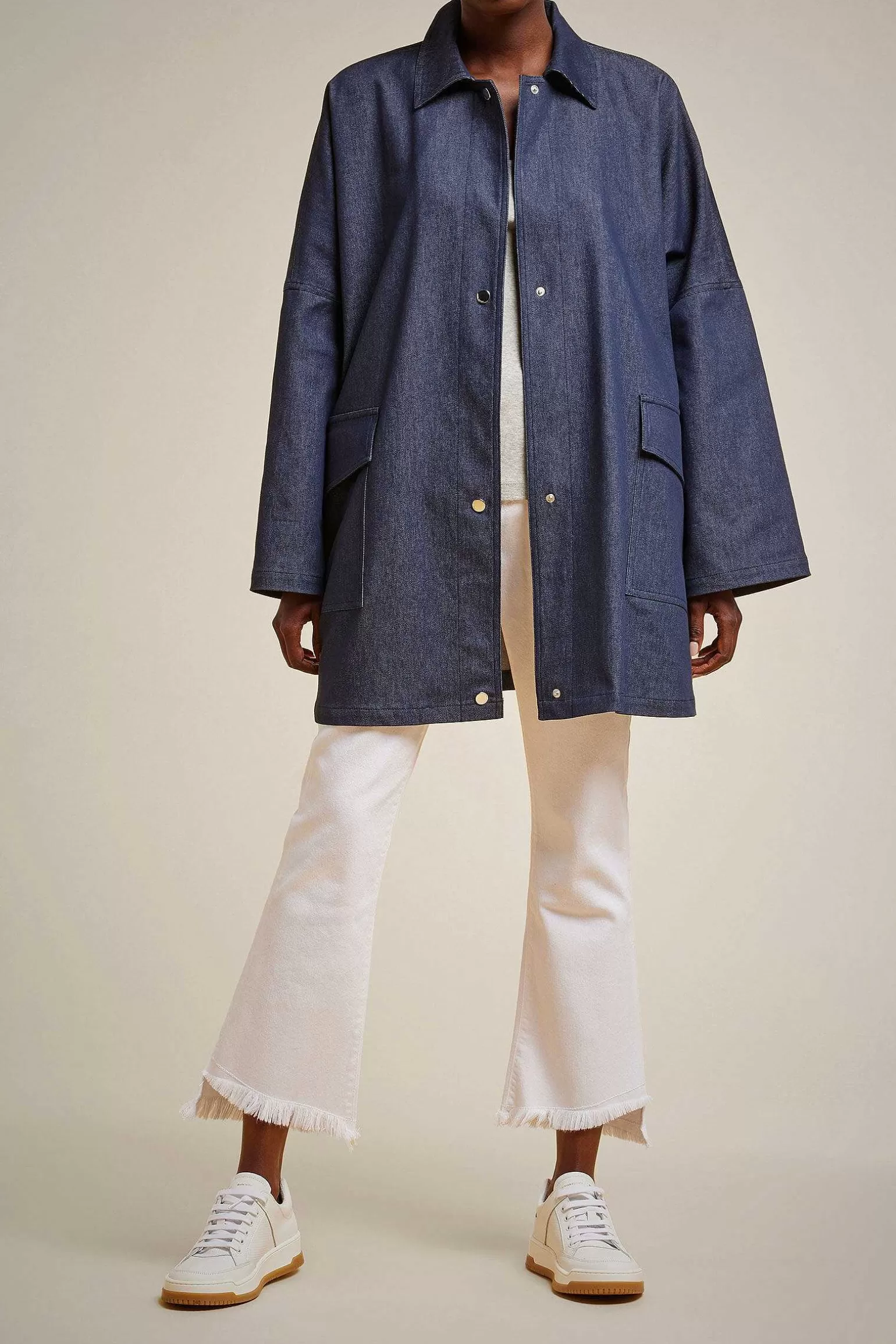 Shop Liviana conti Giacca Denim Notte