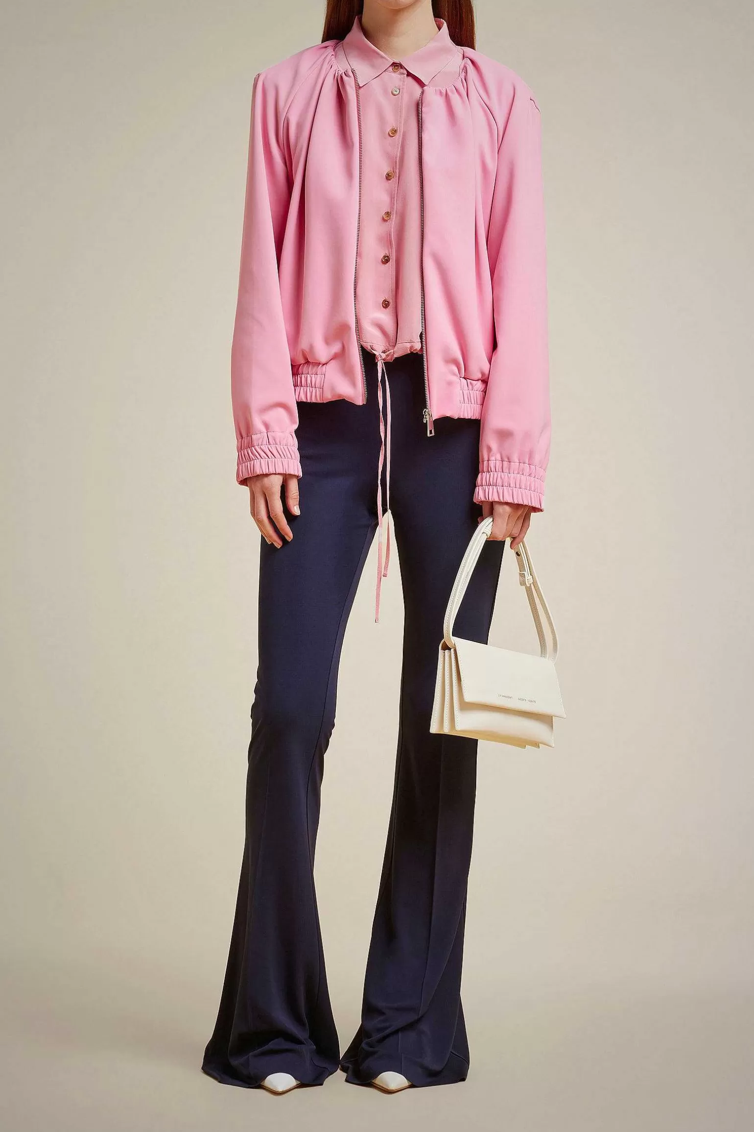 Online Liviana conti Giacca Zip Rosa Ruby | Latte D'Avena