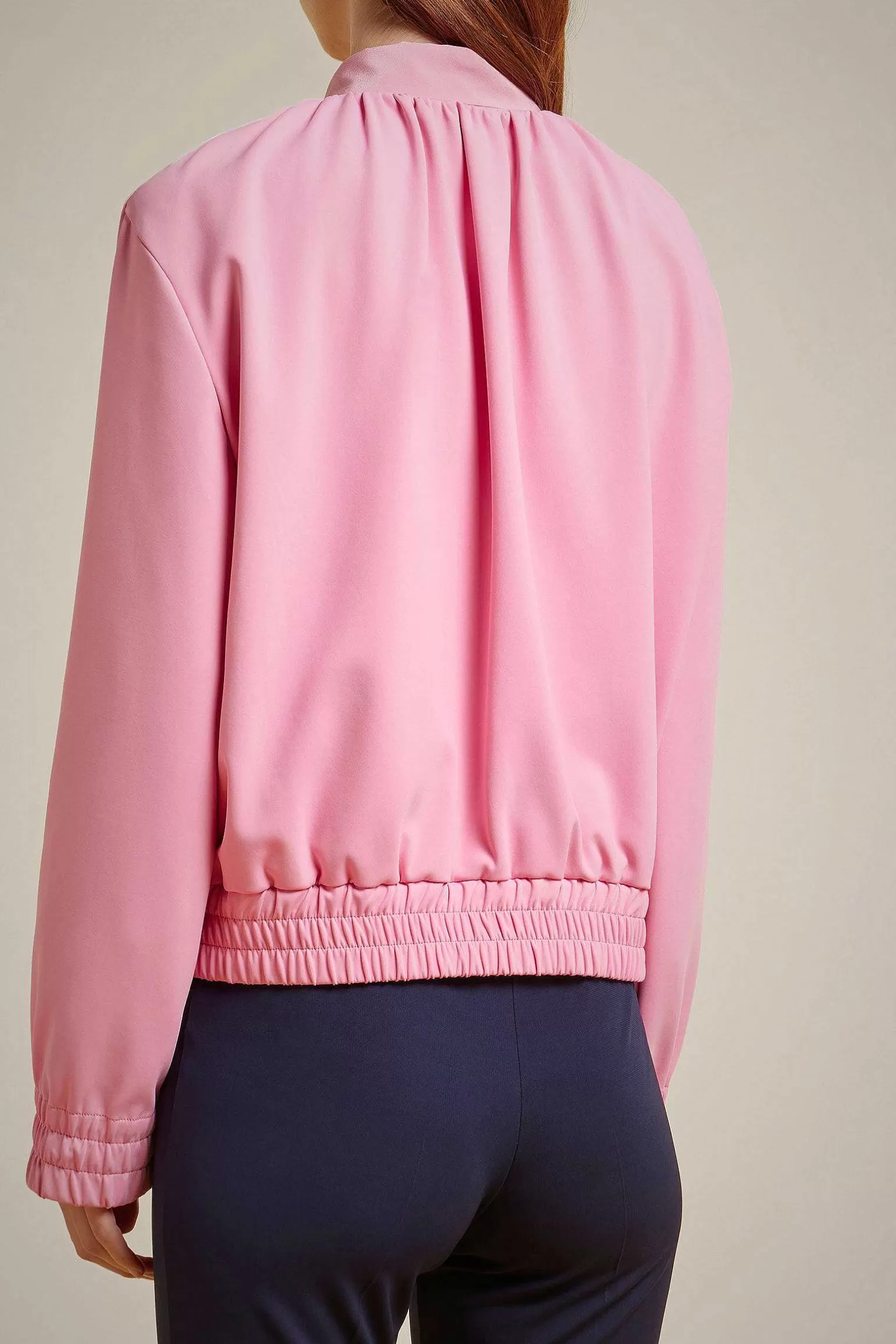 Online Liviana conti Giacca Zip Rosa Ruby | Latte D'Avena