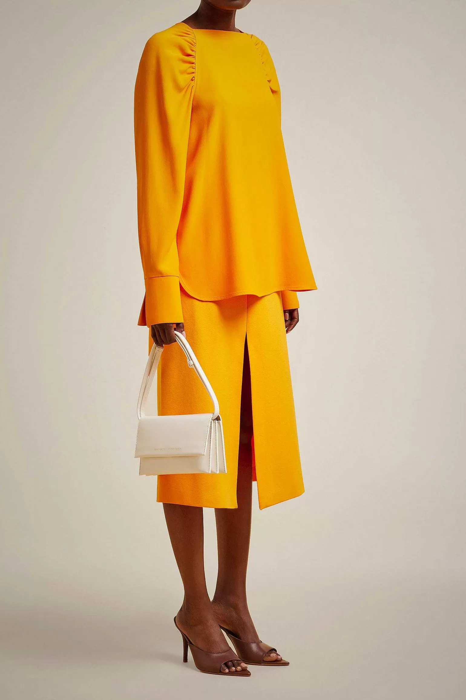 Shop Liviana conti Gonna Con Cintura Mango | Nero