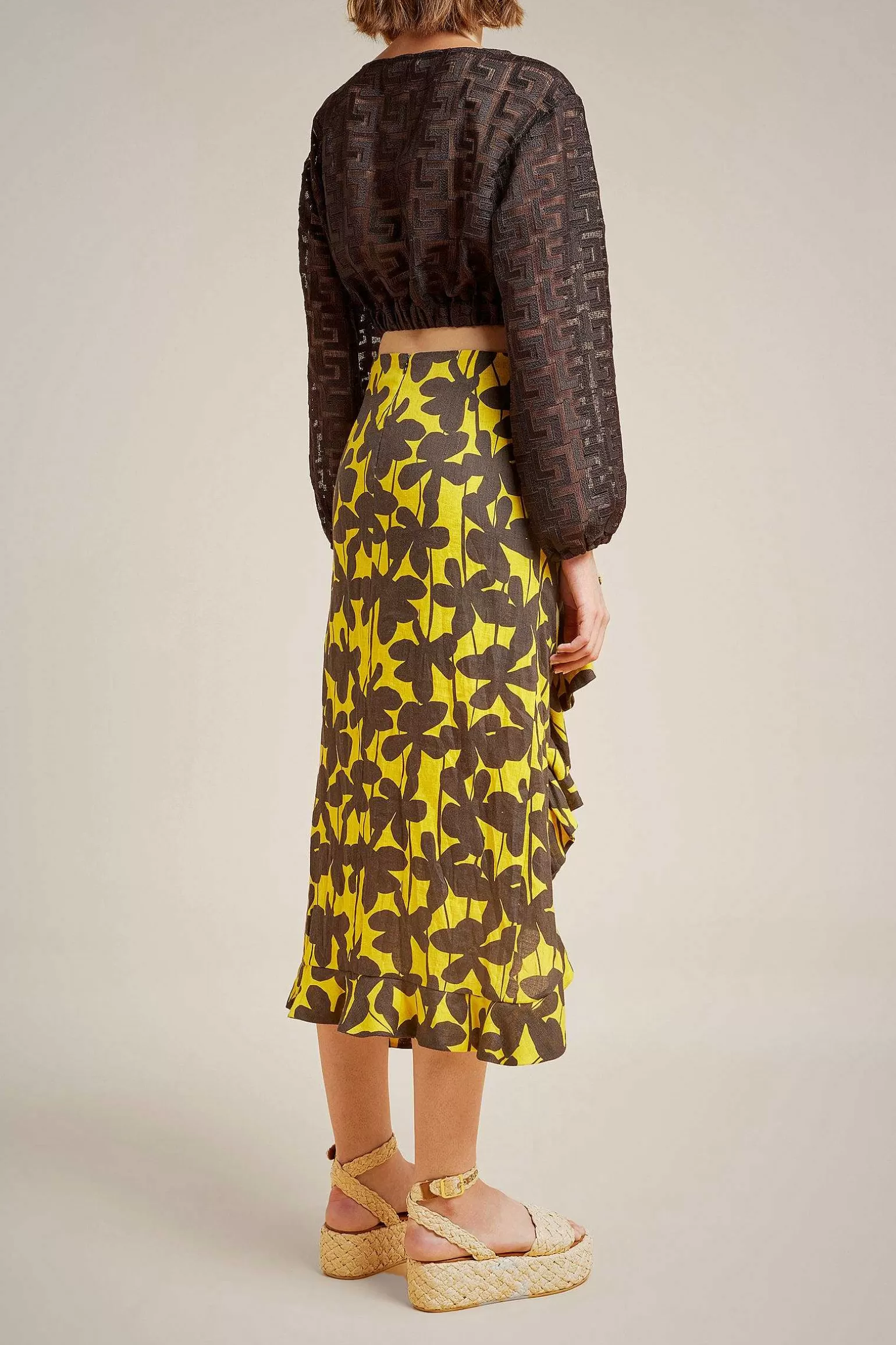 Discount Liviana conti Gonna Con Rouges Fiore Timbro Lemon