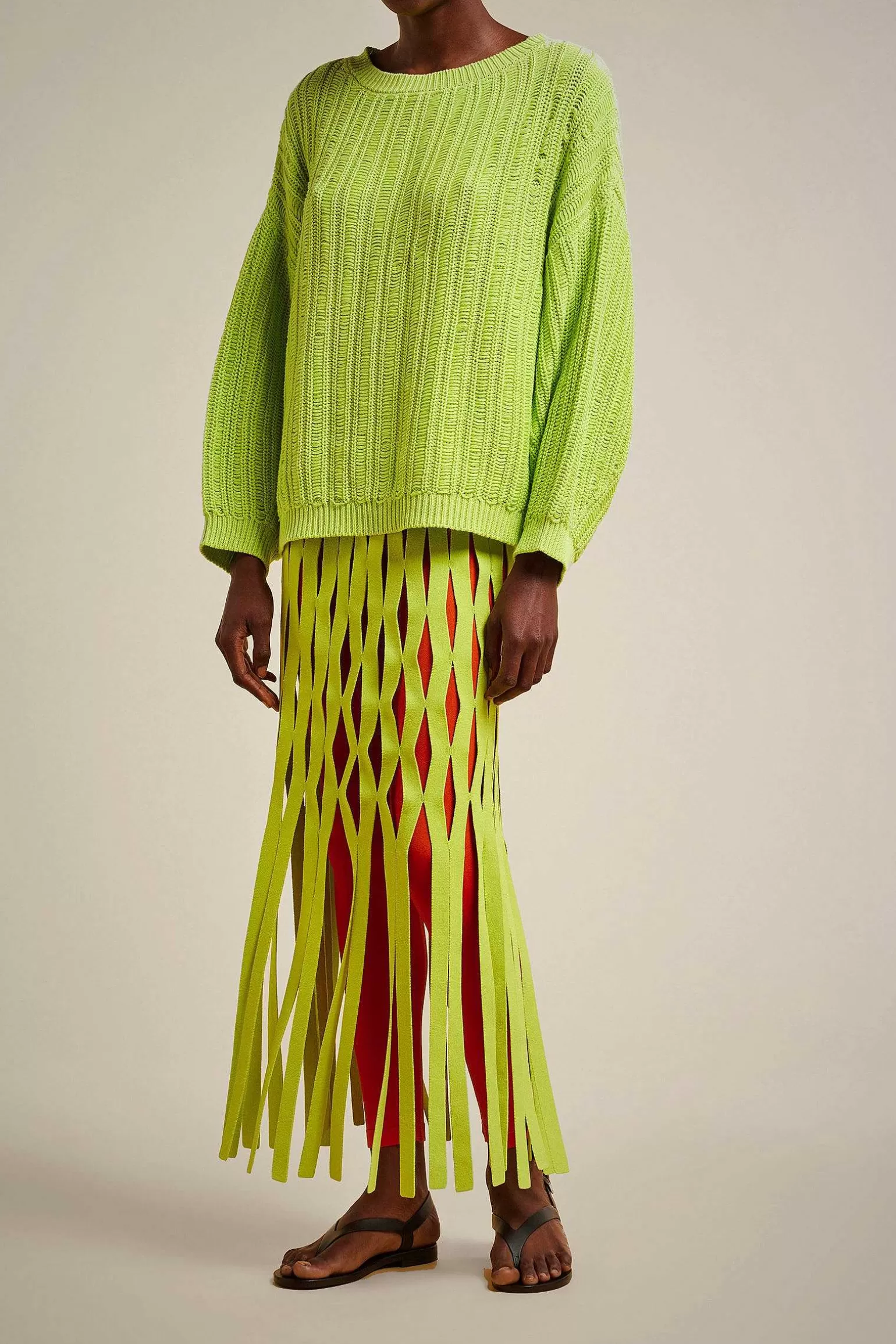 Online Liviana conti Gonna Intreccio A Rete Cyber Lime | Nero