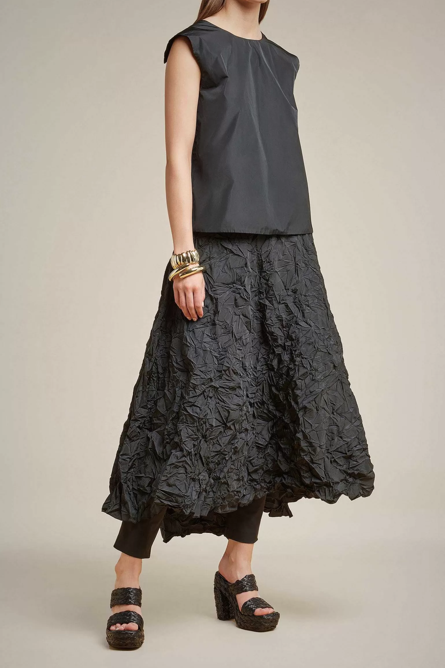 Cheap Liviana conti Gonna Taffeta' Nero