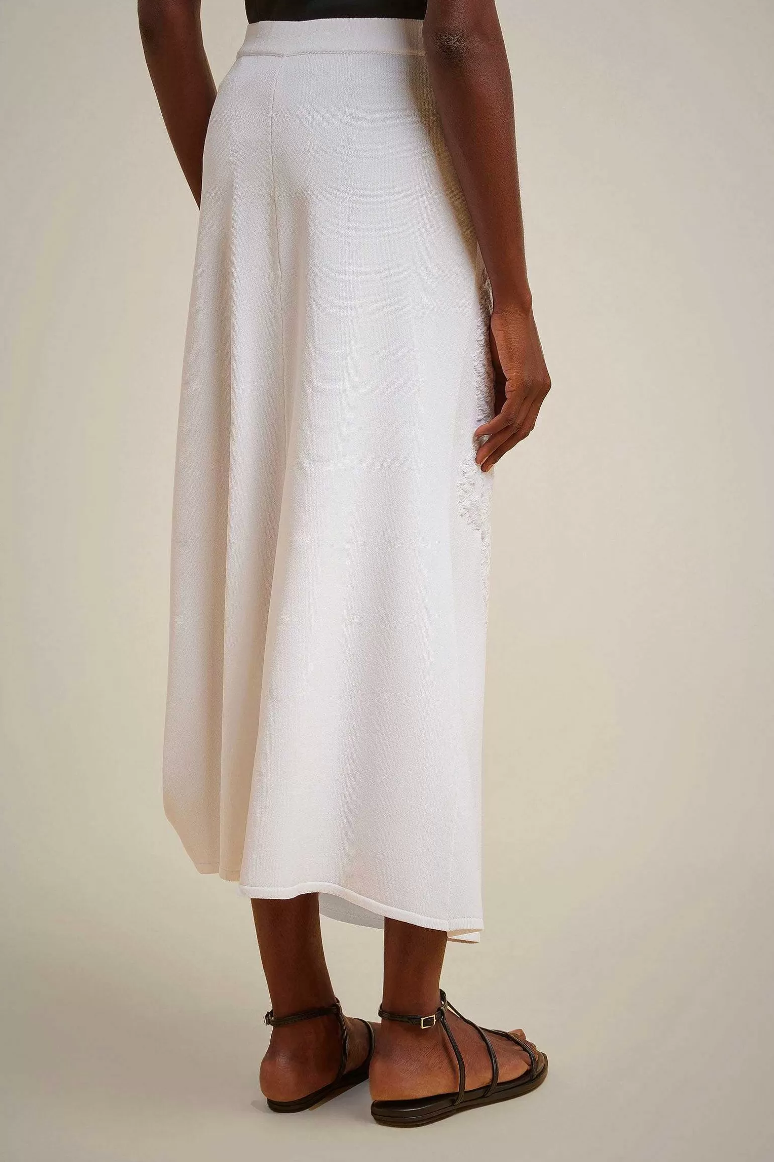 Store Liviana conti Gonna Tramata Bianco