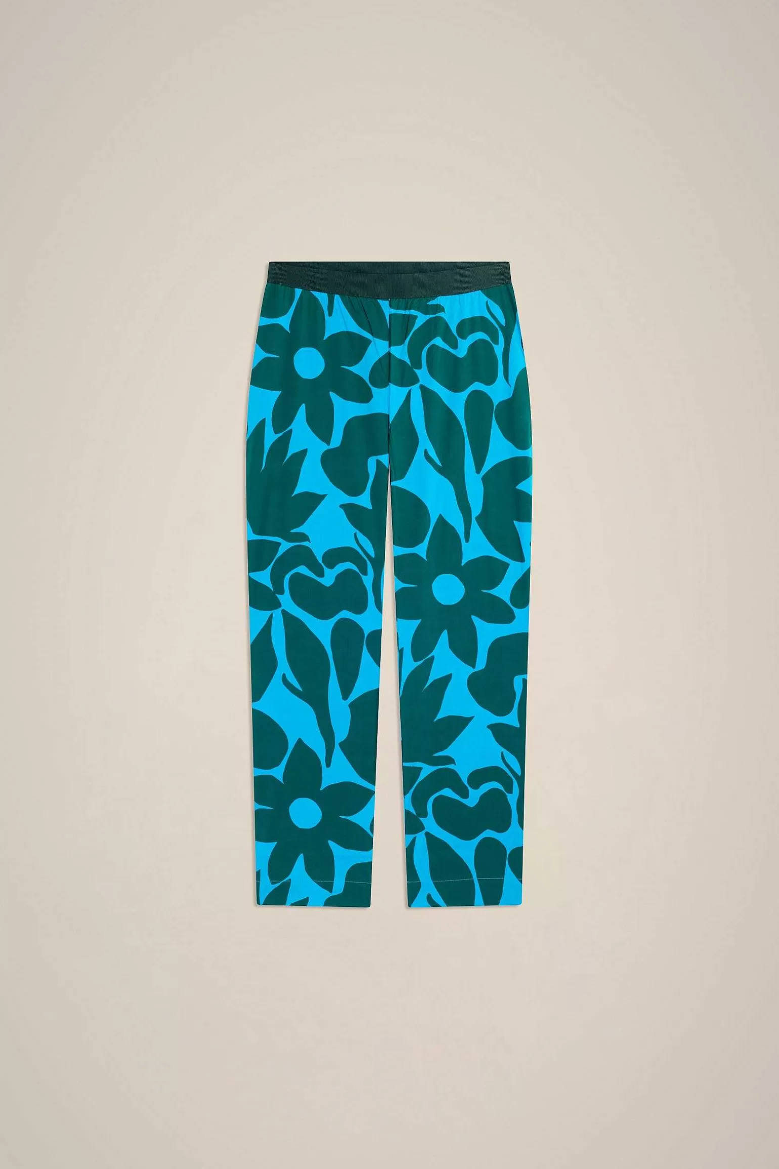 Store Liviana conti Leggings Fiore Stencil Bosco