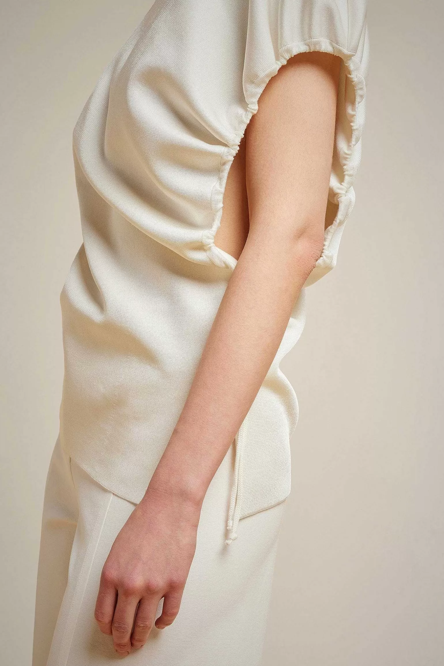 Hot Liviana conti Maglia Arriccio Bianco