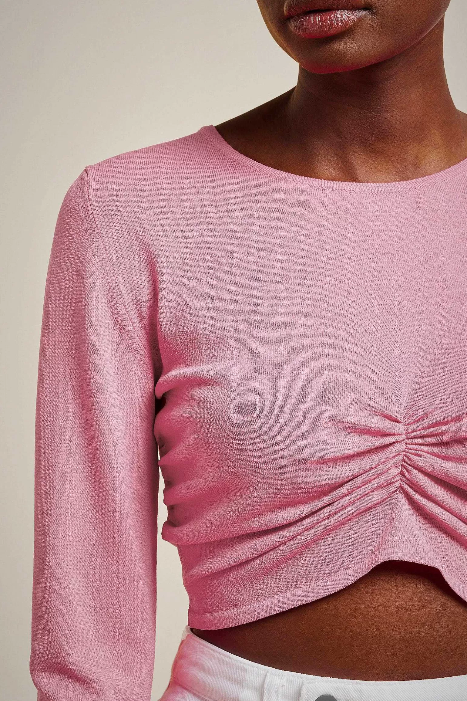 Cheap Liviana conti Maglia Crop Rosa Ruby | Granita Al Lampone