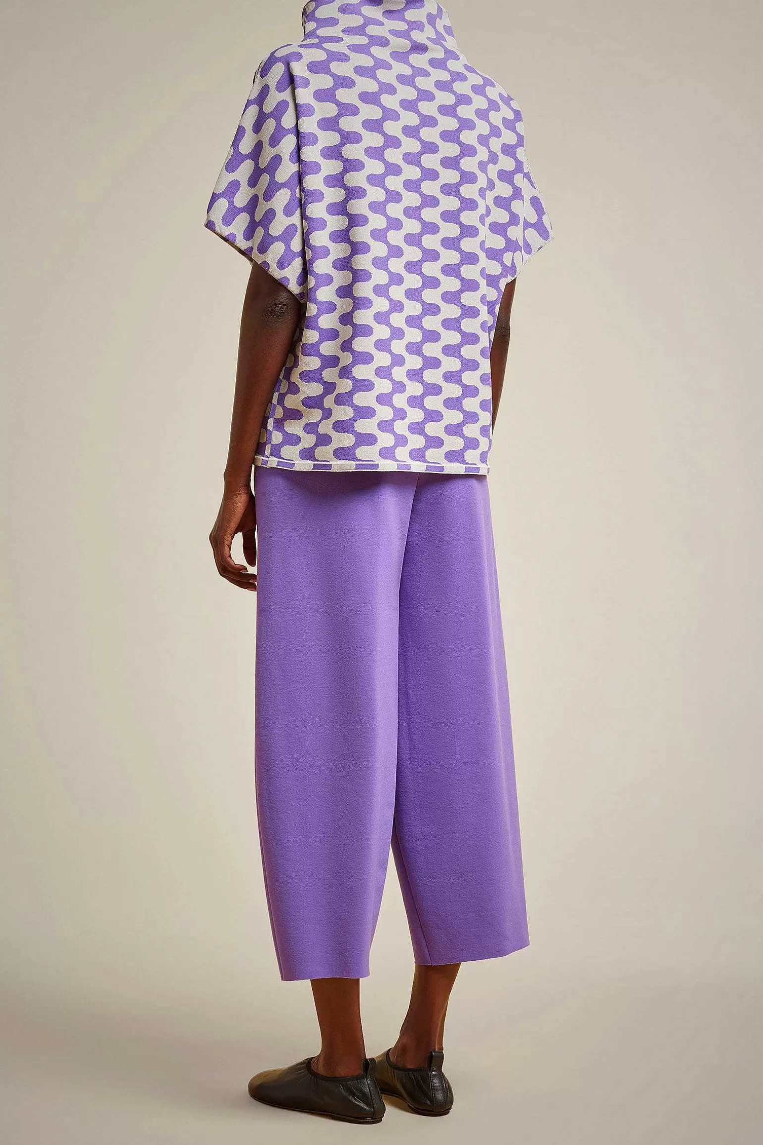 Fashion Liviana conti Maglia Jacquard Onde Corno/Uva