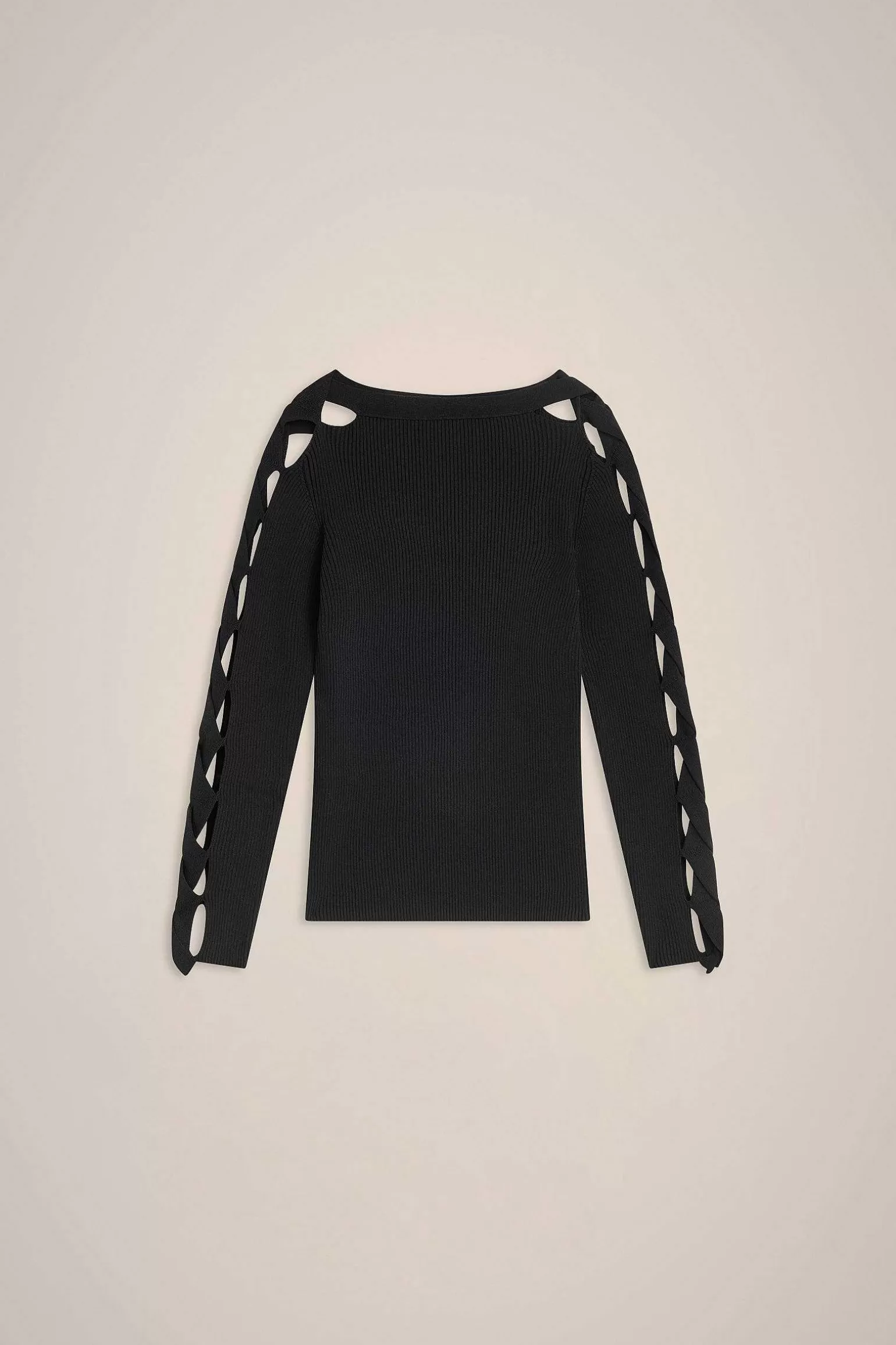 Online Liviana conti Maglia Maniche Con Intreccio Corno | Nero