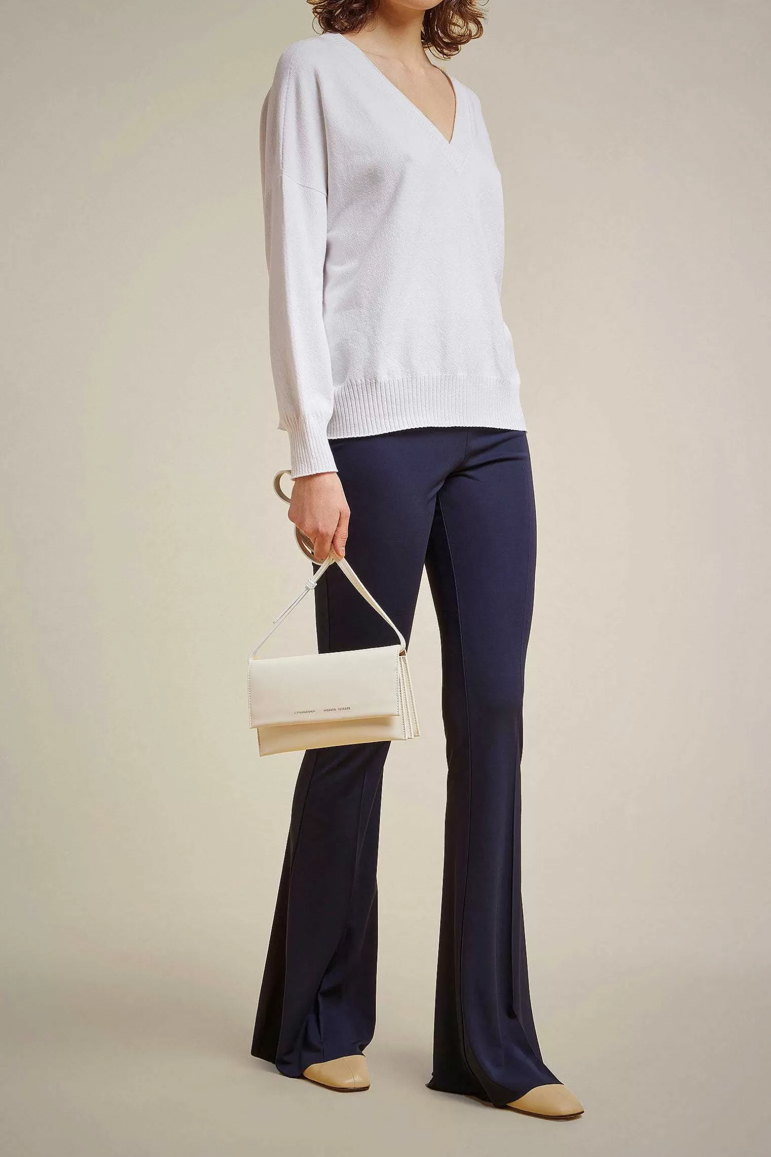 New Liviana conti Maglia Over Front/Ba Bianco | Marea | Notte