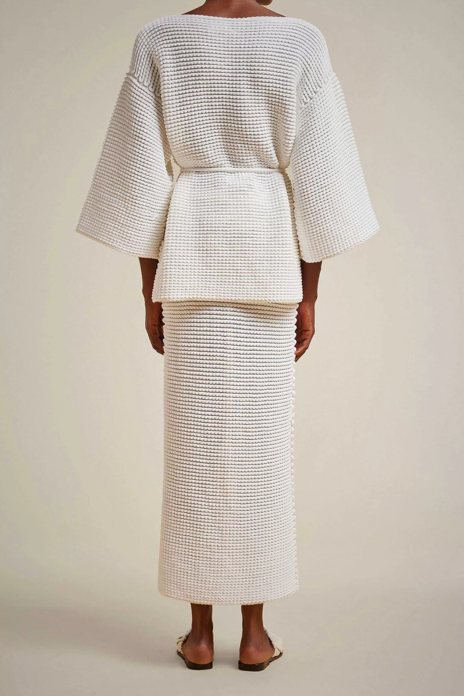 Online Liviana conti Maglia Punto Wafer Bianco