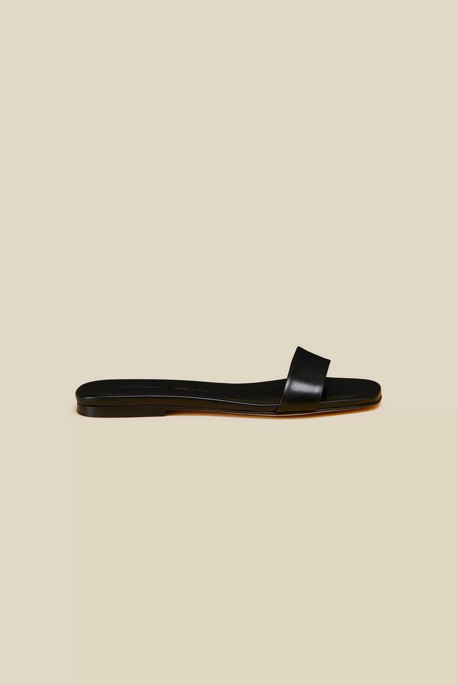 Online Liviana conti Mule Flat Con Fascia Nero