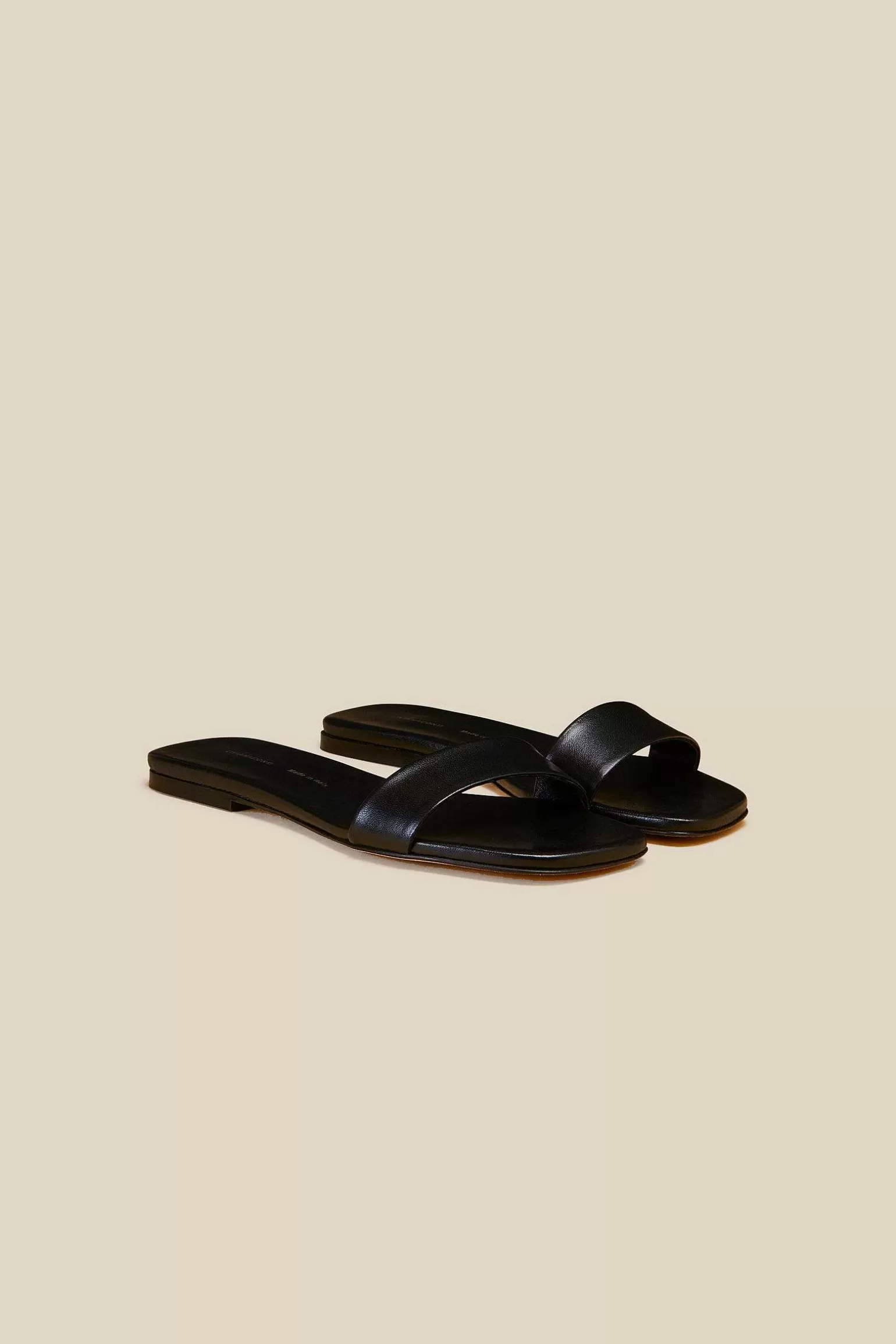 Online Liviana conti Mule Flat Con Fascia Nero