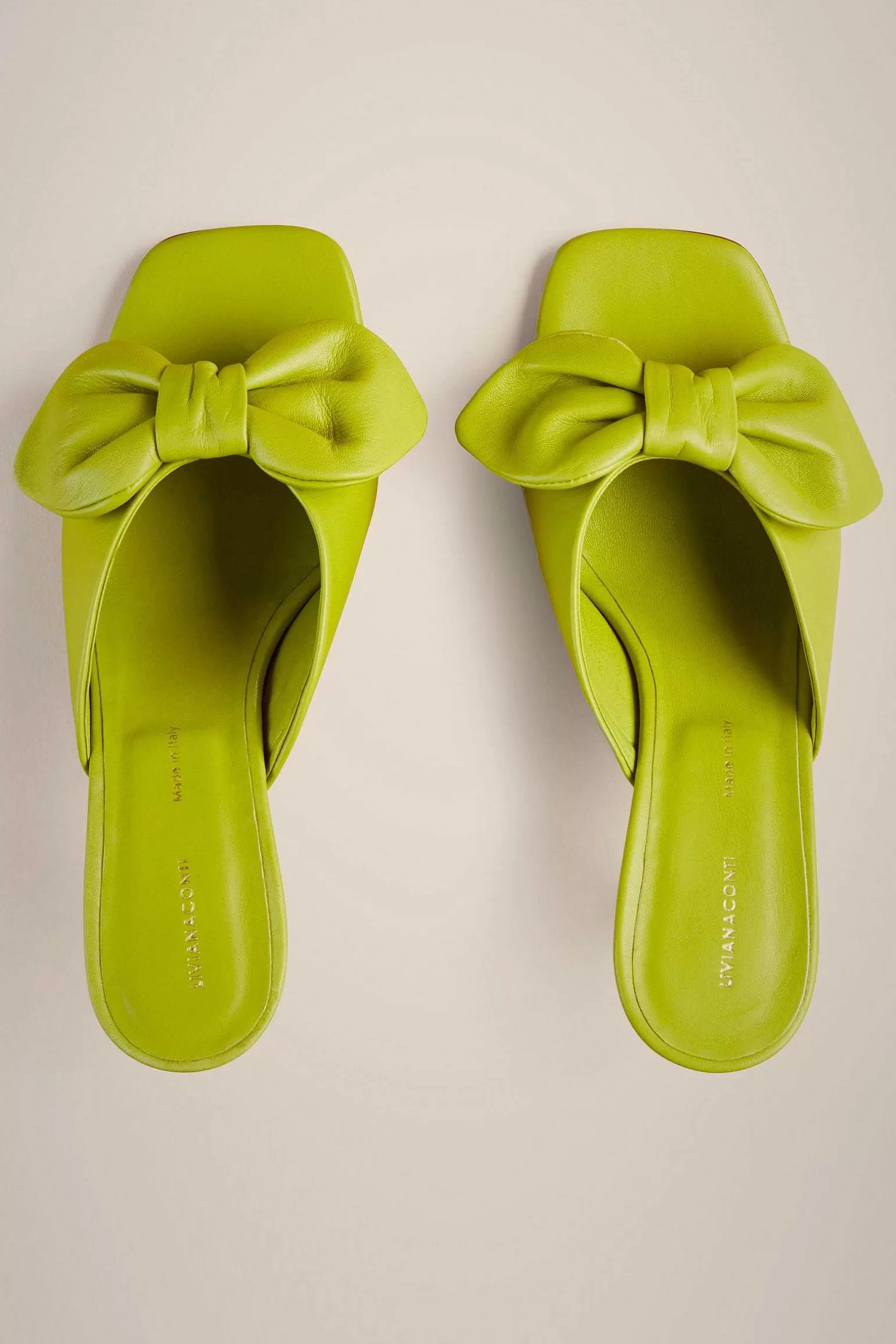 Outlet Liviana conti Mules Fascia Fiocco Clorofilla