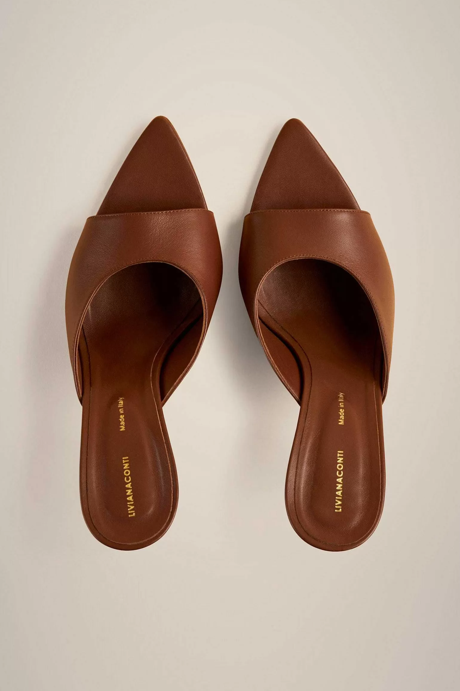 Outlet Liviana conti Mules Forma Sfilata Sabbia | Arabica