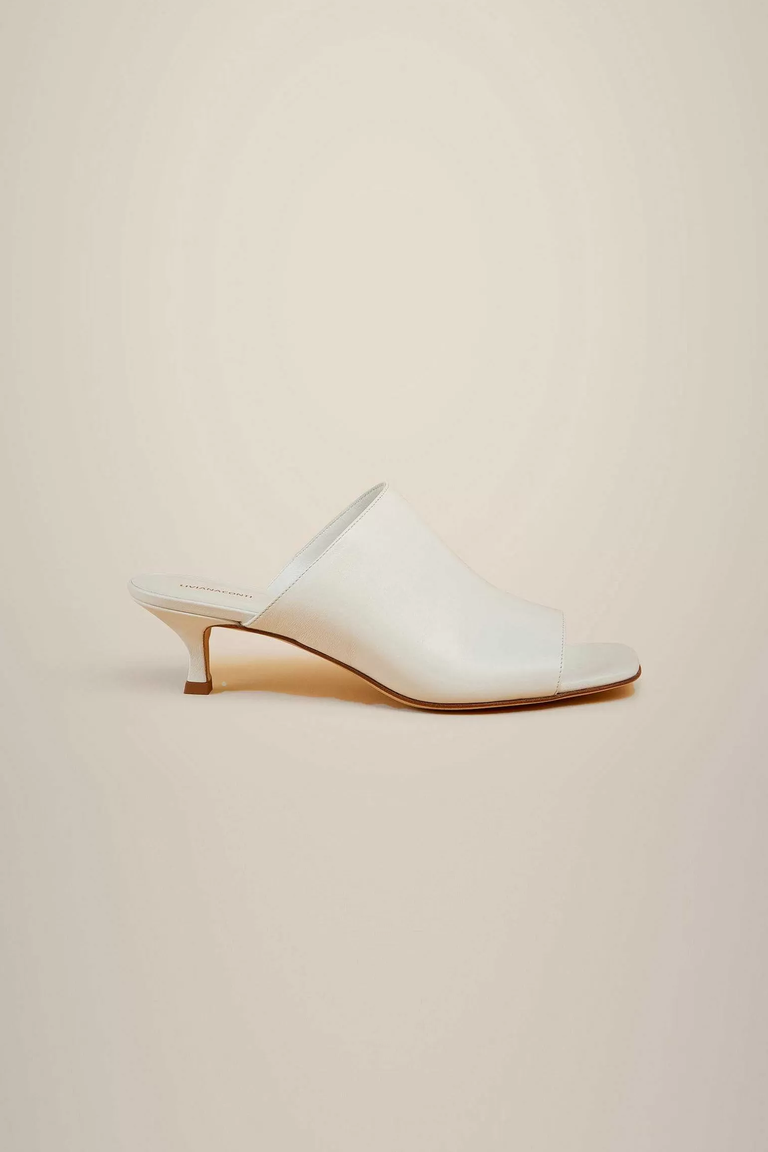 Outlet Liviana conti Mules Punta Aperta Bianco | Nero | Argento