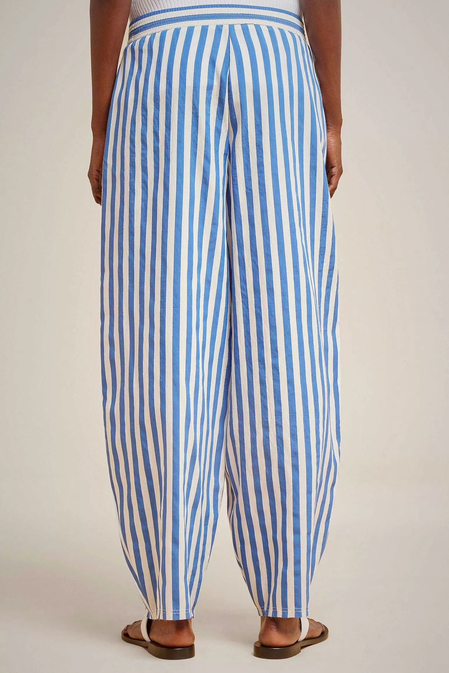 Fashion Liviana conti Pantalone Riga Media Bluette