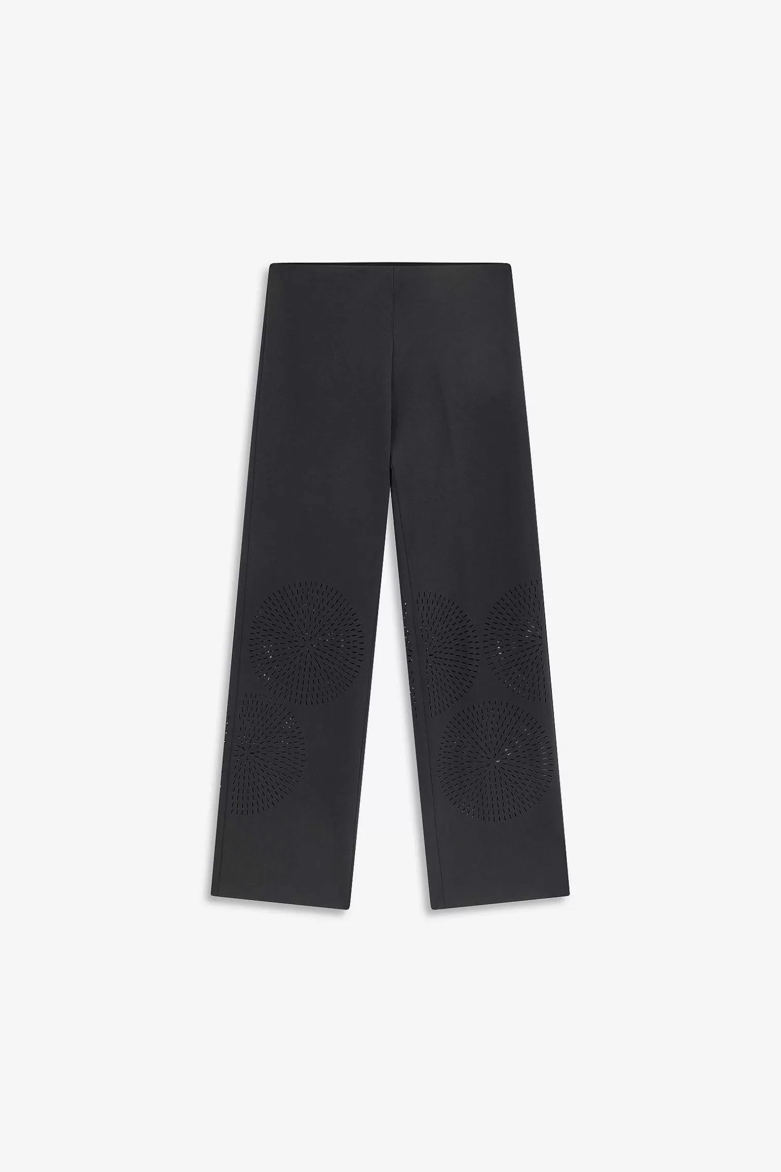 Best Sale Liviana conti Pantalone Con Laser Cyber Lime | Nero