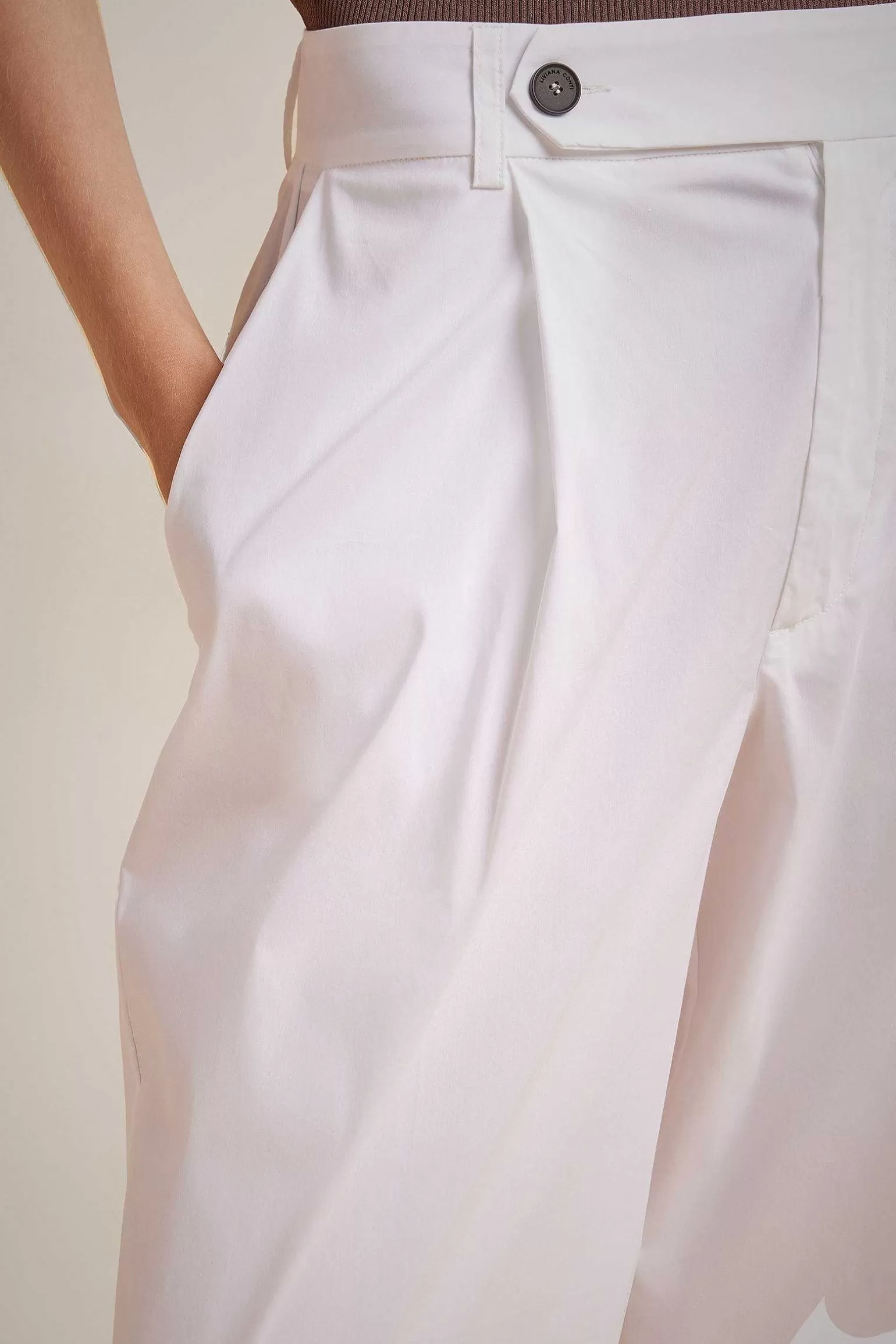 Clearance Liviana conti Pantalone Fascione Bianco | Ossido | Geranio | Notte