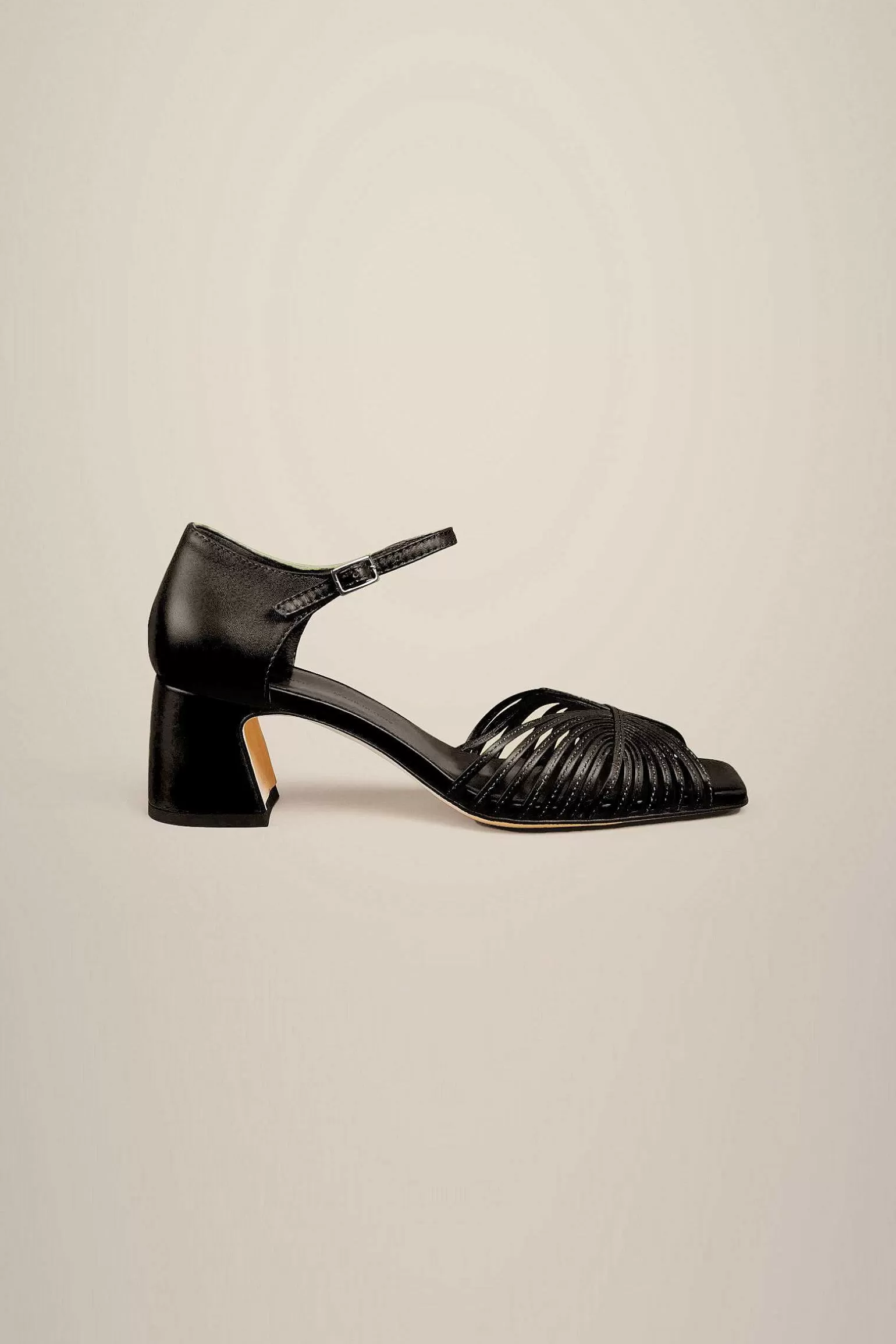Sale Liviana conti Pumps Tomaia Intrecciata Clorofilla | Mostarda | Nero