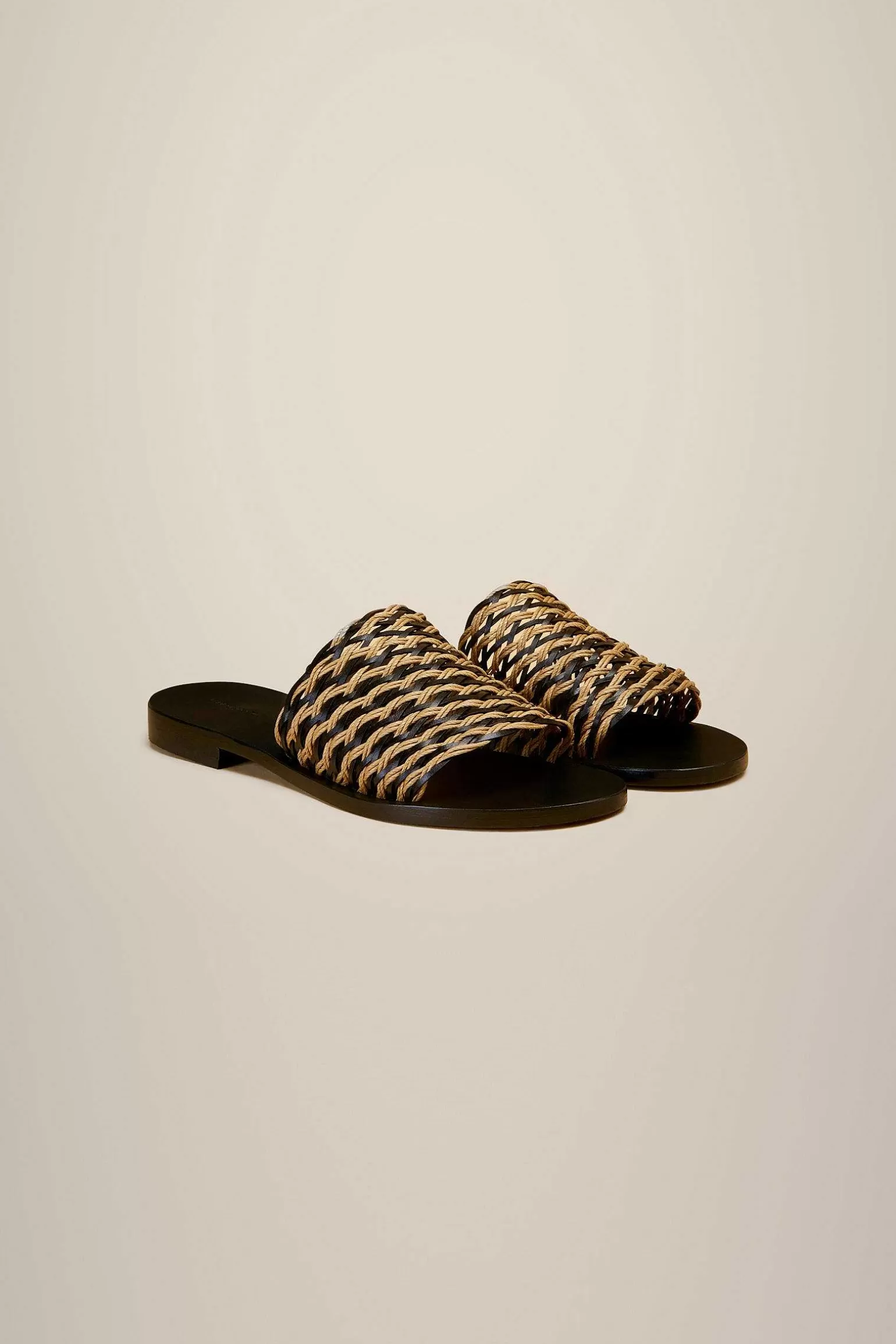 Fashion Liviana conti Sandalo Flat Nero/Sughero