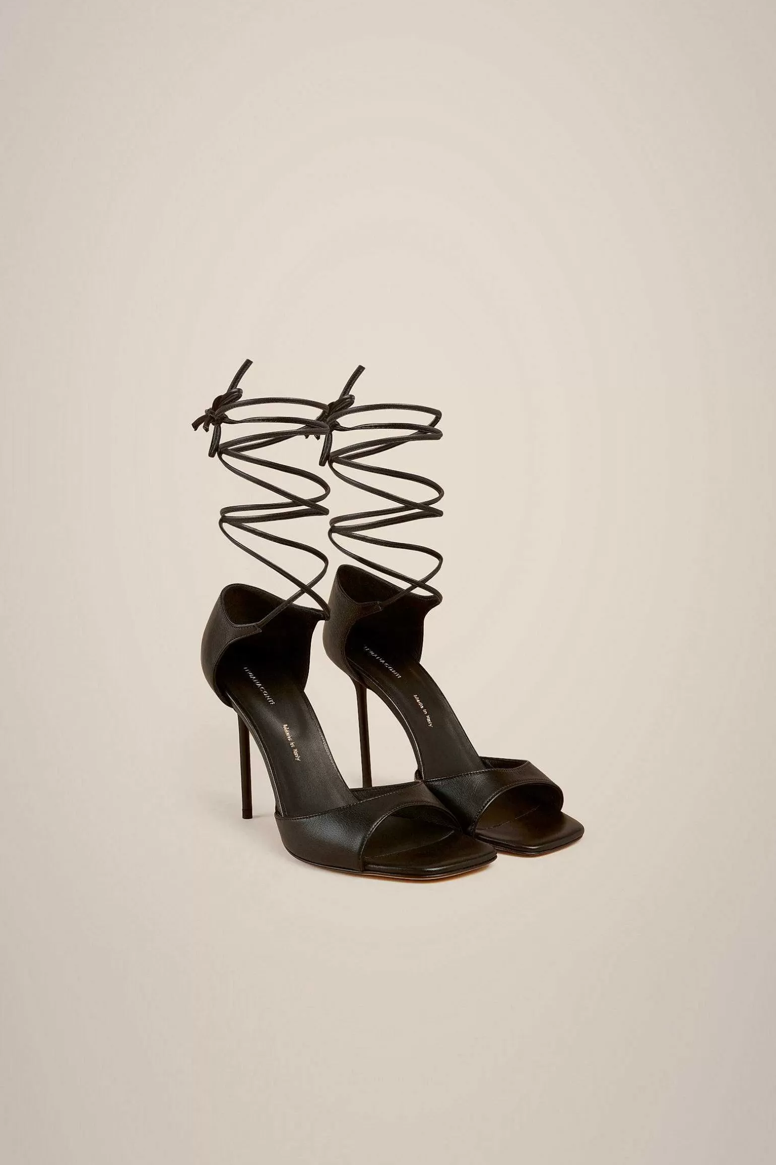 New Liviana conti Sandalo Laccio Cavig Nero
