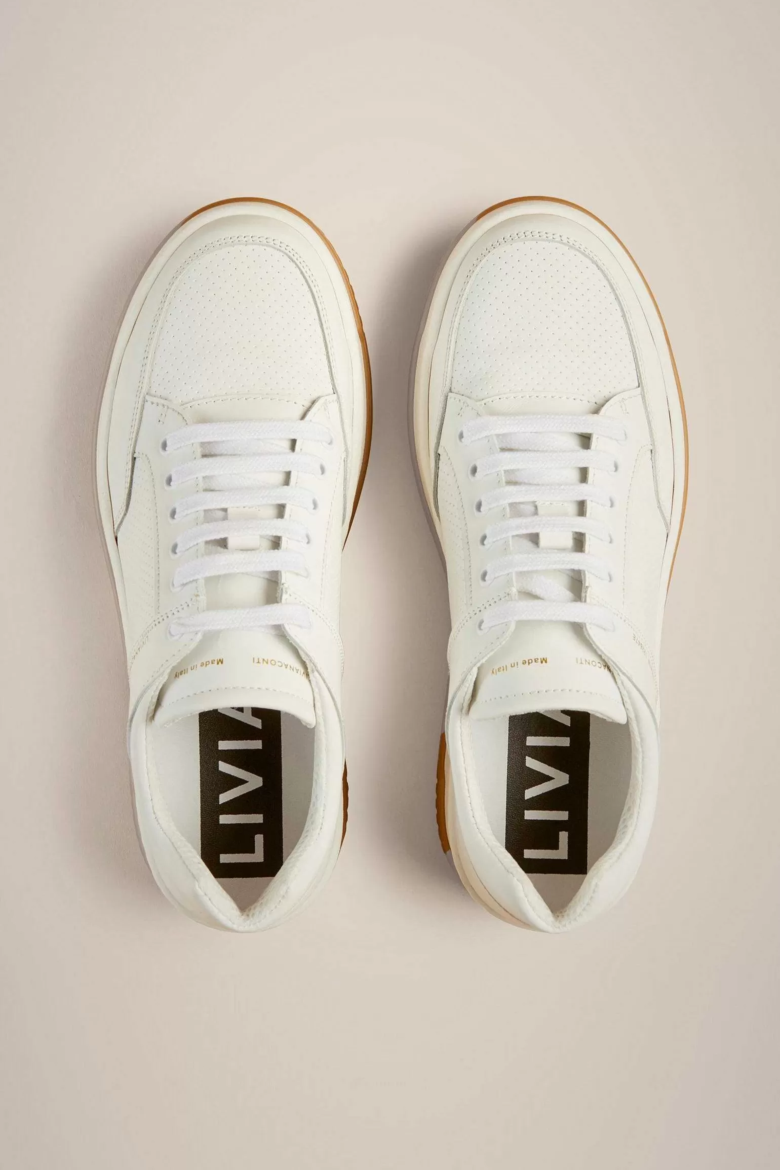 Shop Liviana conti Sneakers Allacciata Bianco